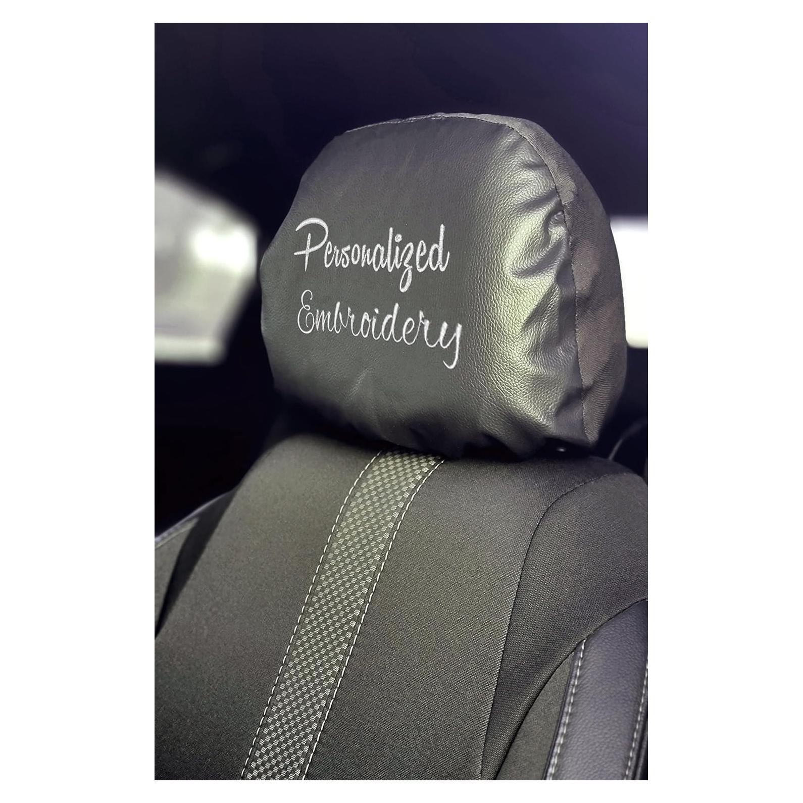 Cubierta de Reposacabezas Personalizada Yupbizauto de Cuero Sintético