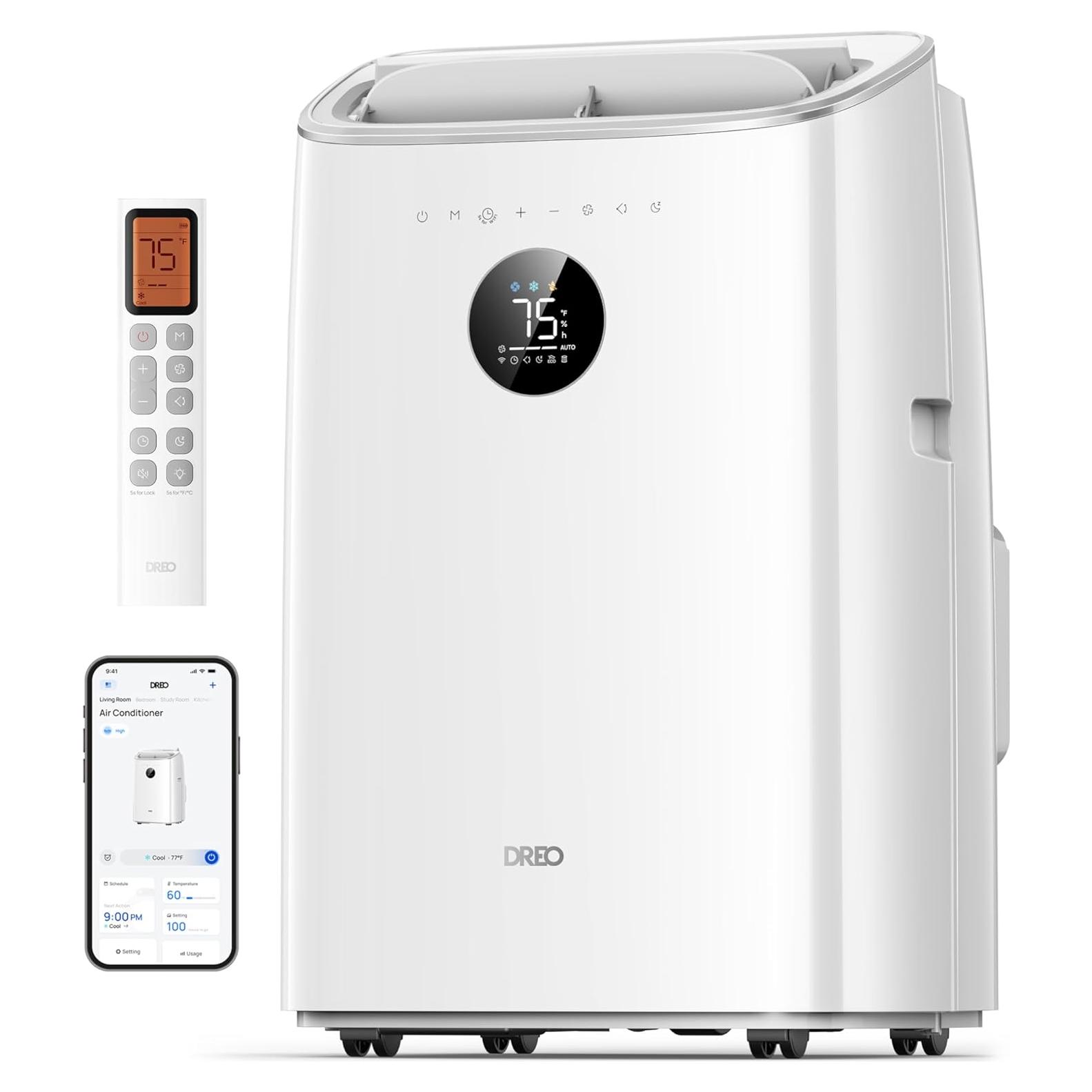 Aire Acondicionado Portátil Dreo 8000 BTU Inteligente Blanco