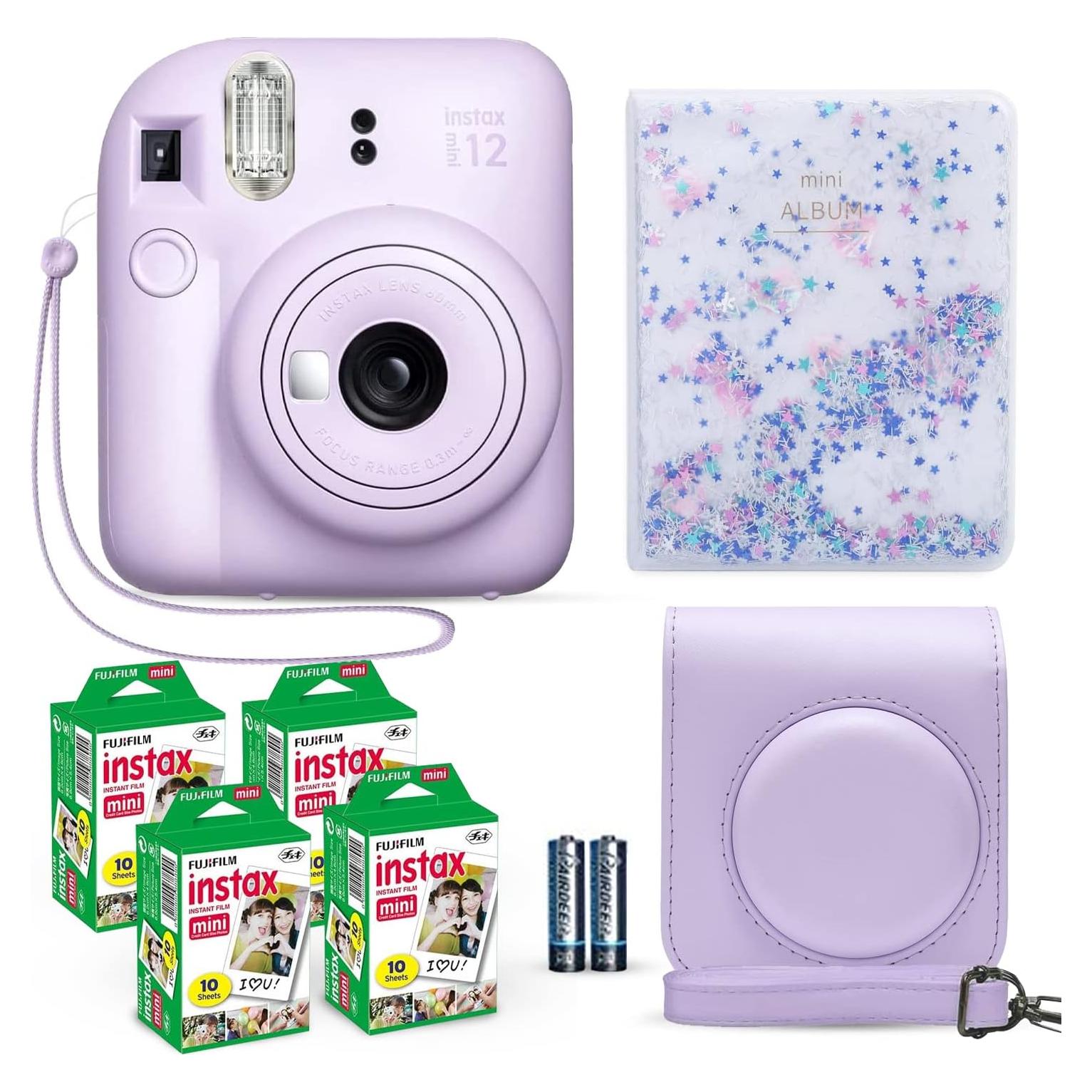 Cámara Instantánea Fujifilm Instax Mini 12 Lila + 40 Hojas