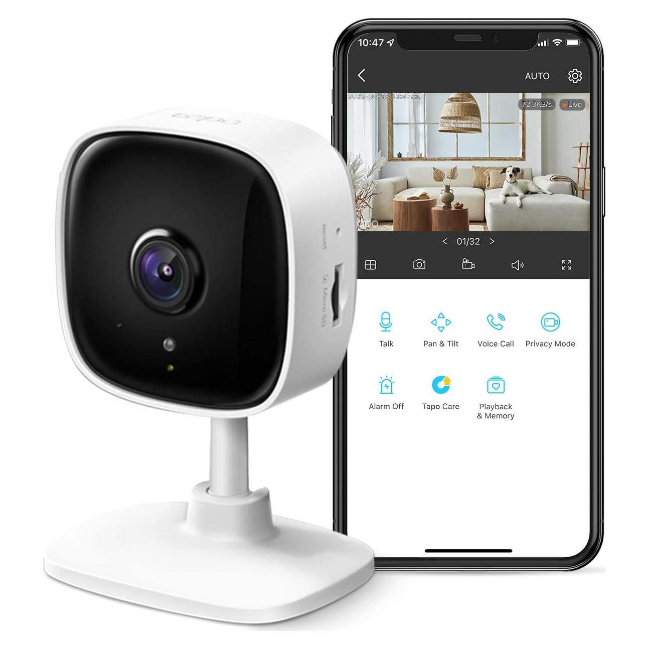 Cámara de Seguridad Interior TP-Link Tapo C110 2K WiFi