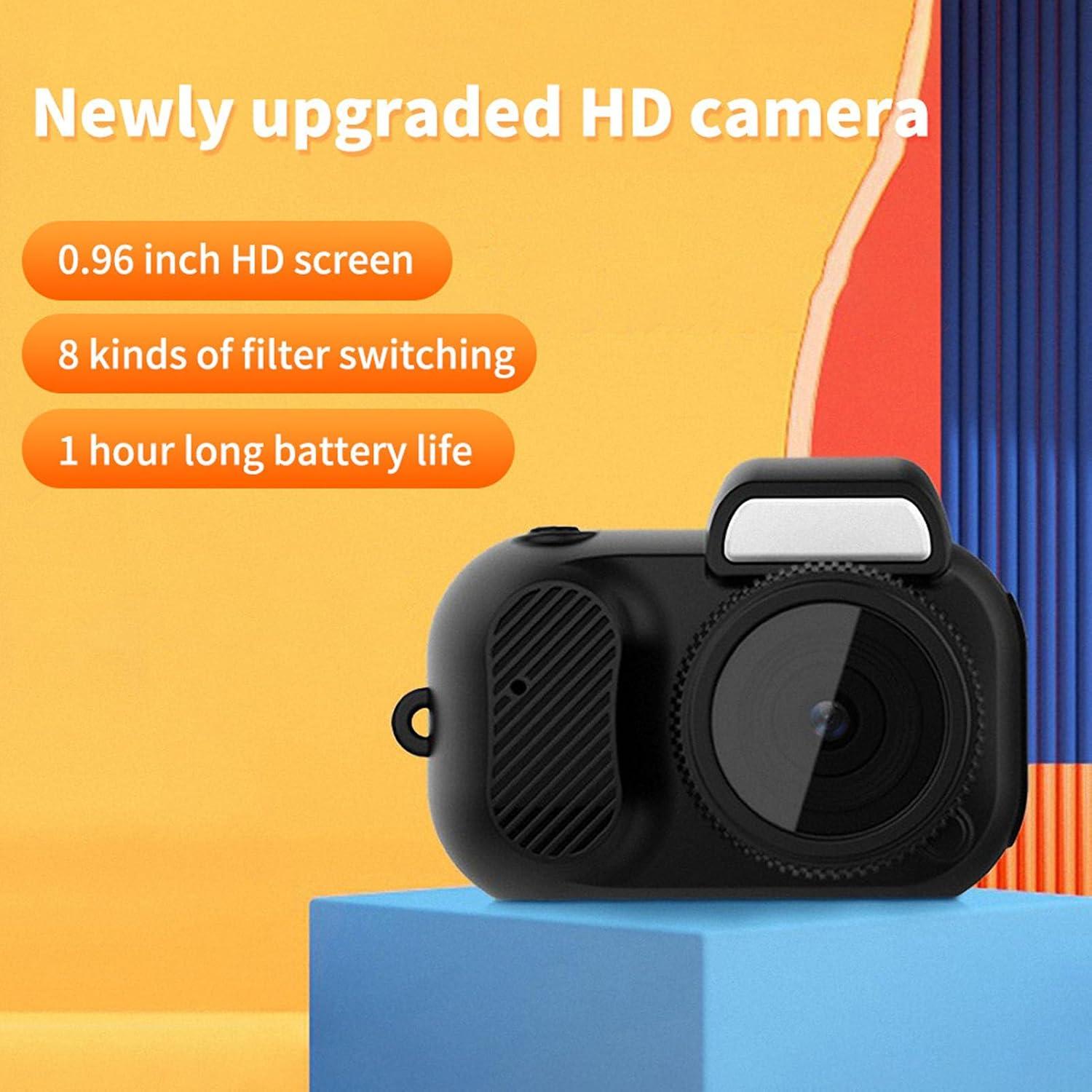 Digital Camera, 1080P Compact Selfie Camera with Keychain, 0.96 Inch HD Screen, Christmas Birthday Gifts for Girls, Boys and Wowen, 100 Mins Automatic Loop Recording