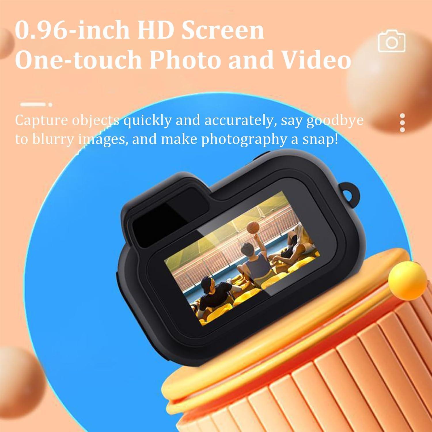 Digital Camera, 1080P Compact Selfie Camera with Keychain, 0.96 Inch HD Screen, Christmas Birthday Gifts for Girls, Boys and Wowen, 100 Mins Automatic Loop Recording