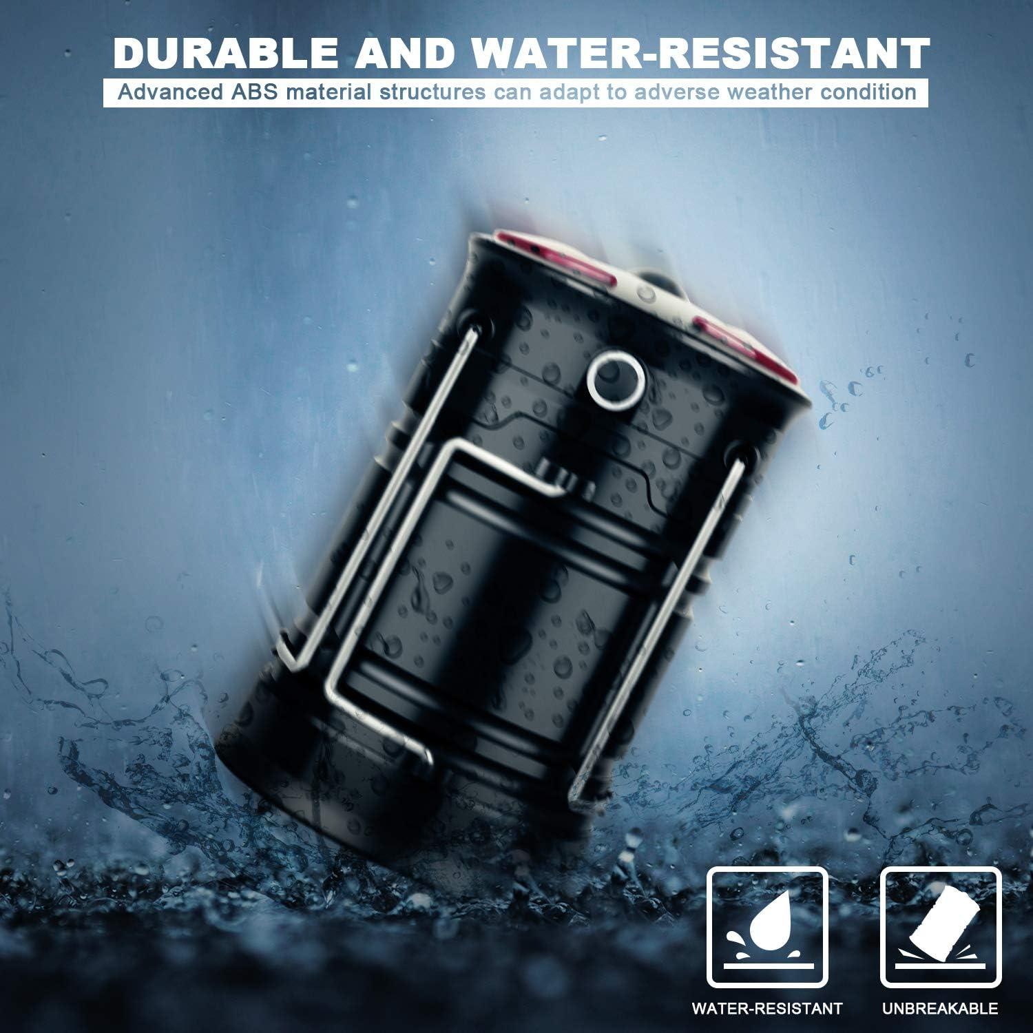 Linterna LED EZORKAS 2 Paquete Recargable y Plegable