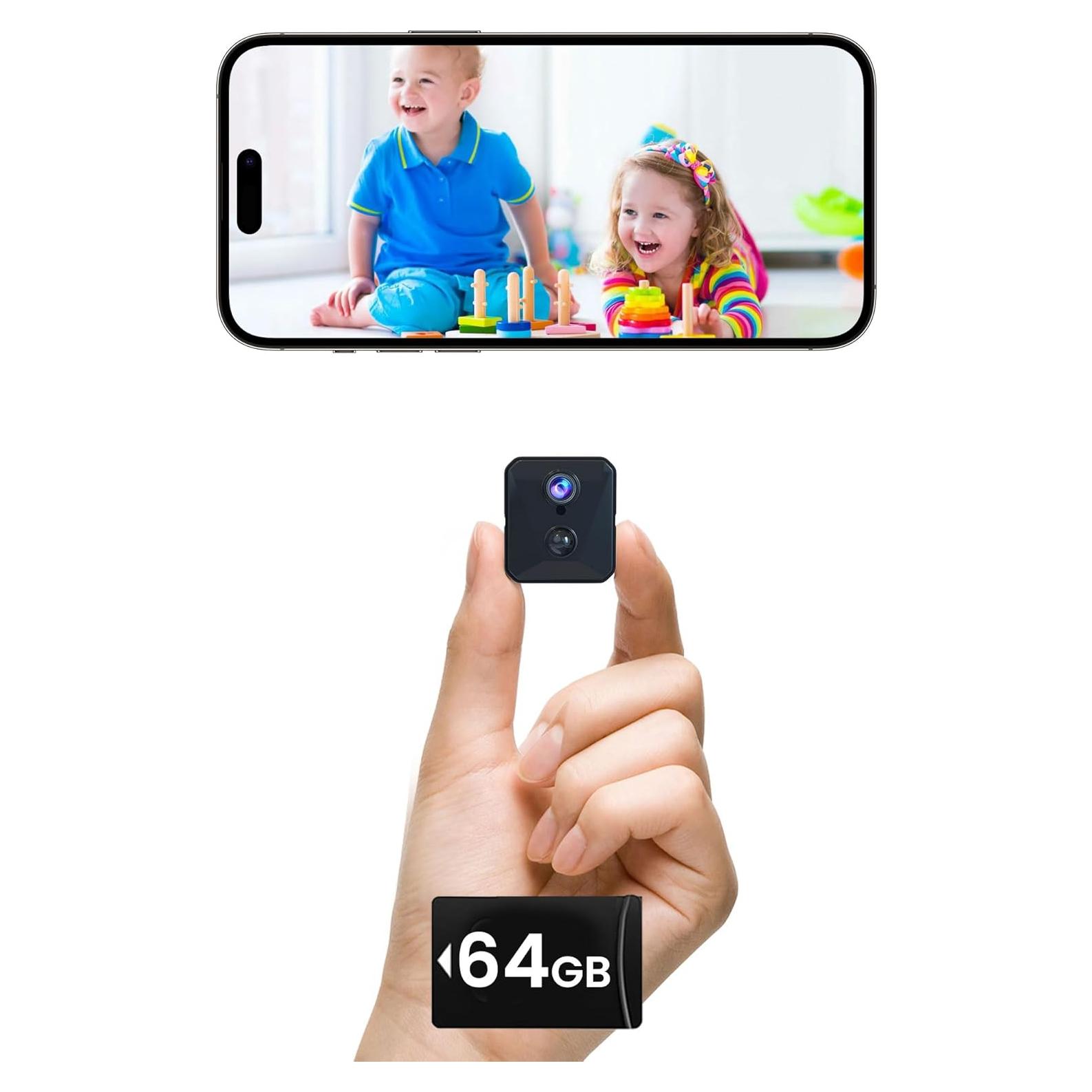 Cámara de Seguridad Inalámbrica 2K Vebiliki con Tarjeta SD 64GB