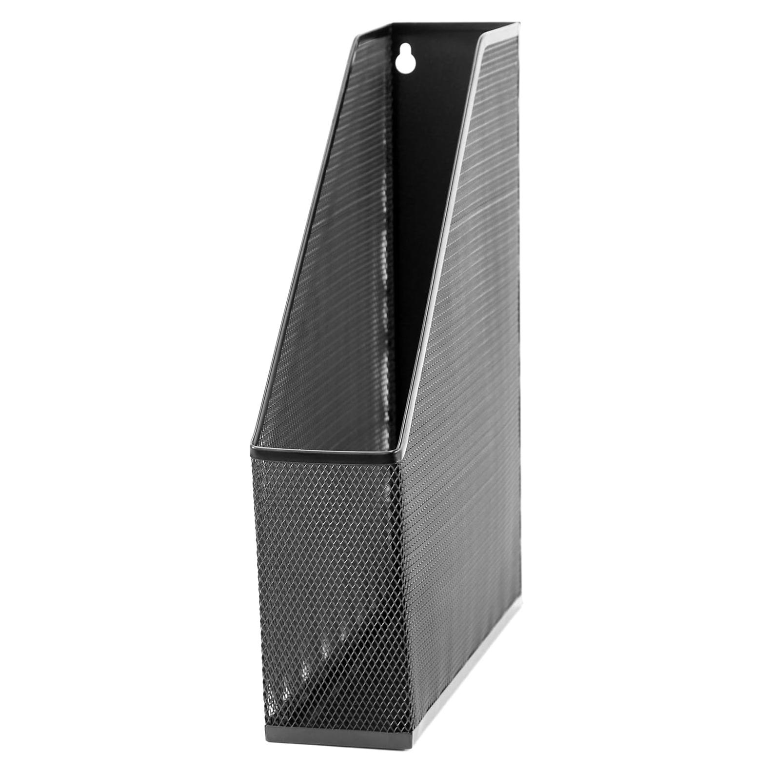 Soporte para Revistas U Brands de Acero Malla Negro 31,75x24,89cm