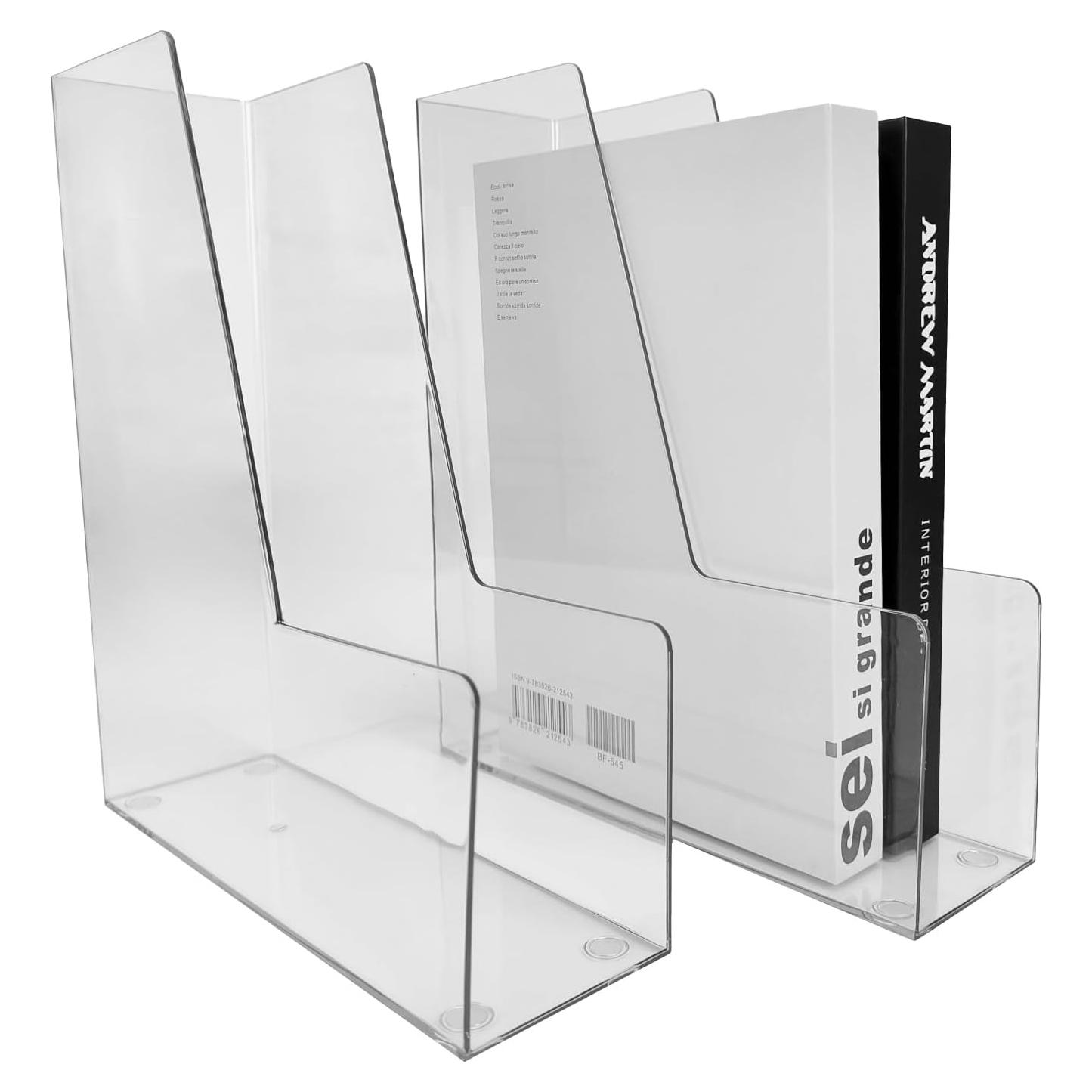 Soporte Vertical para Archivos RHONZHAO 2 Unidades Transparente