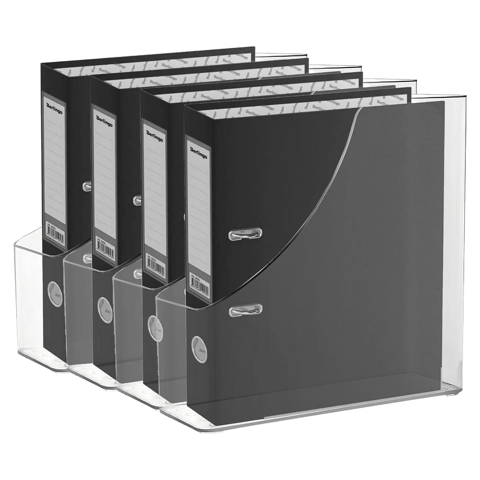 Paquete de 4 Soportes Verticales para Archivos WOOPSOO 22.5x8.5cm