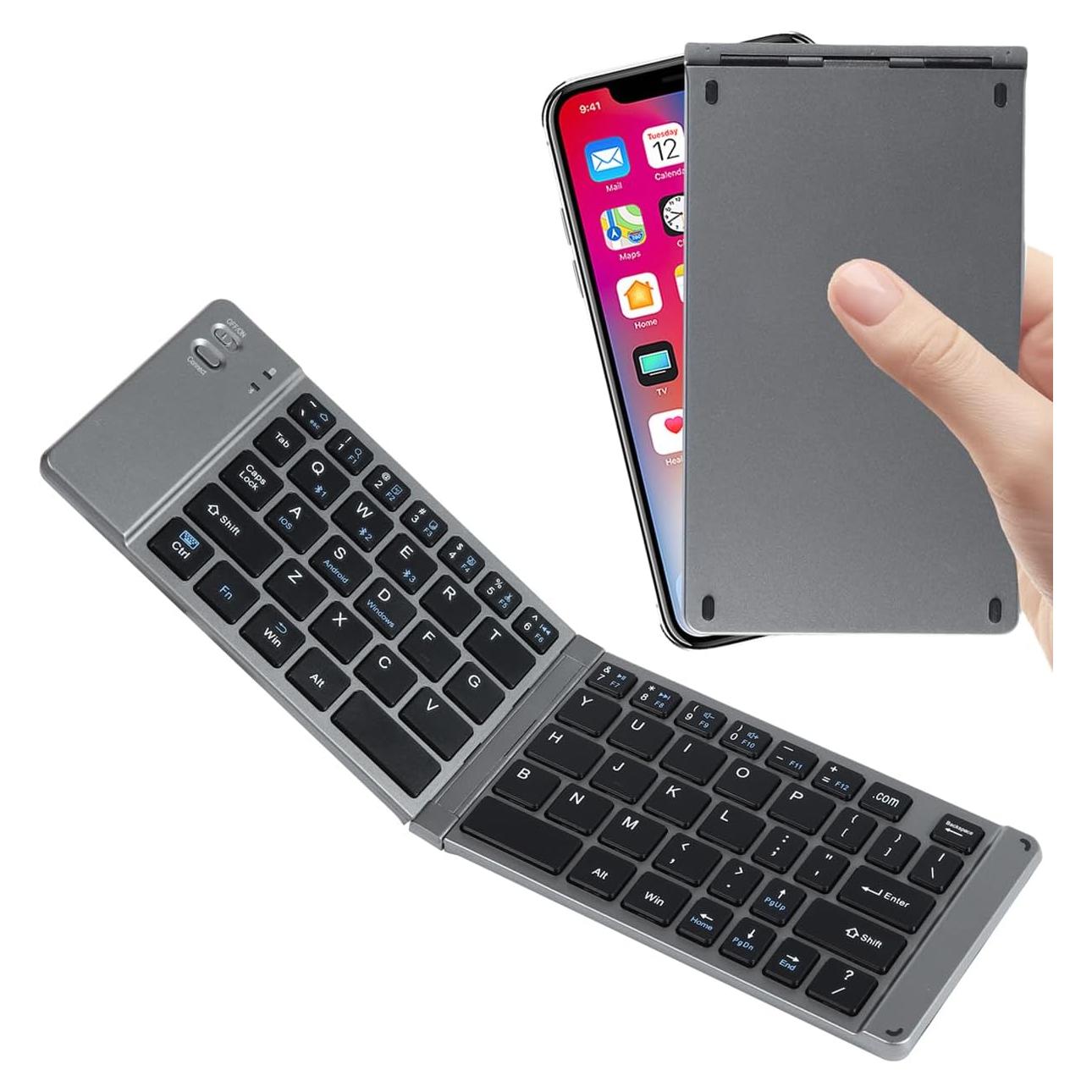 Teclado Inalámbrico Plegable SHARE SUNSHINE Gris Bluetooth