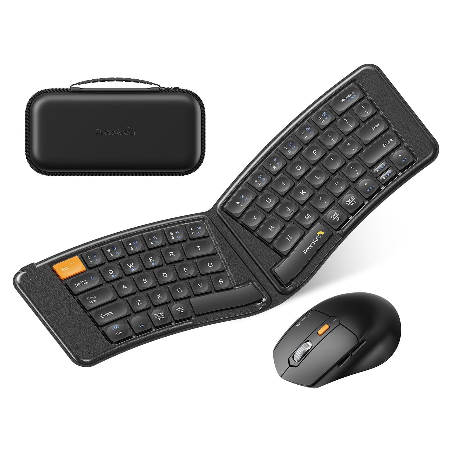 Combo Teclado Mouse Plegable ProtoArc XKM03 Ergonómico