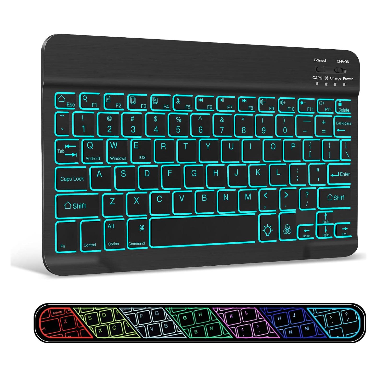 Teclado Bluetooth Inalámbrico XIWMIX Ultra Delgado 24.4x14.5cm