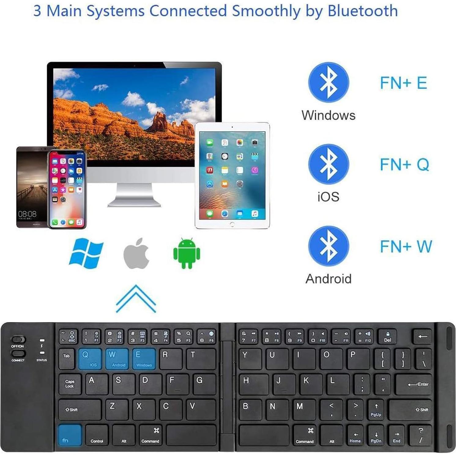 Teclado Bluetooth Plegable Tek Styz para Asus T102HA
