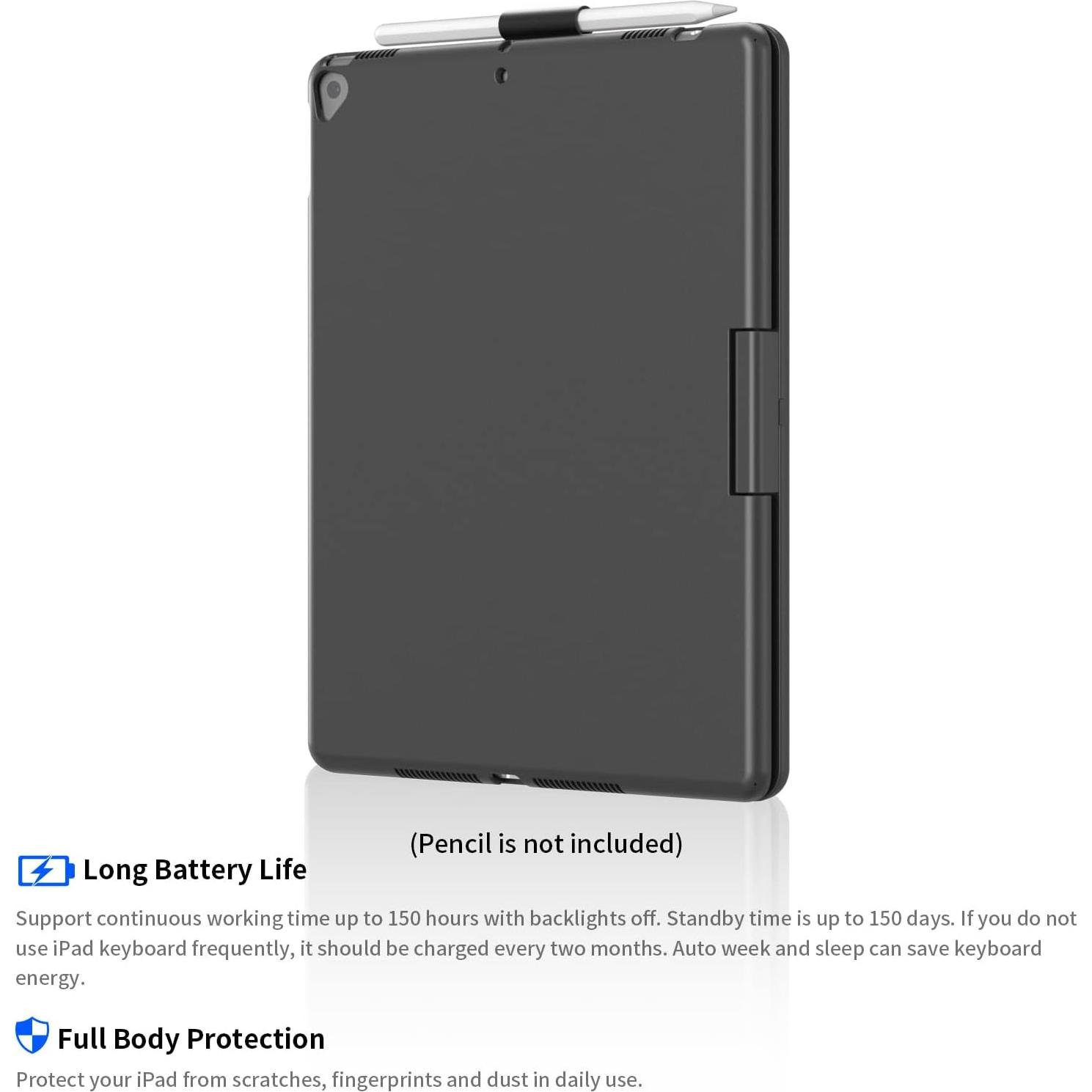 Funda Teclado BABG iPad 9ª Gen 10.2" Retroiluminada