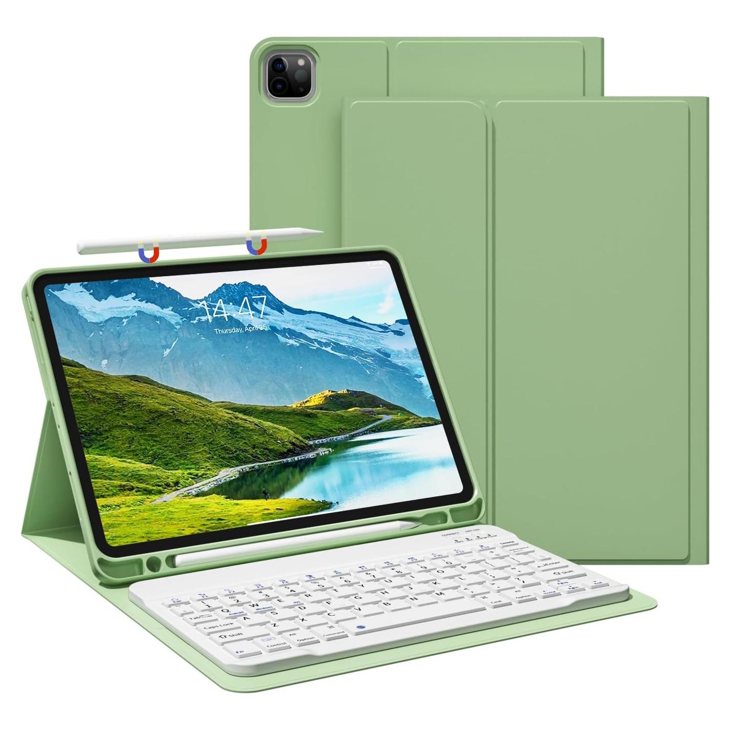 Funda Teclado Bluetooth GKABXY para iPad Pro 11" Matcha