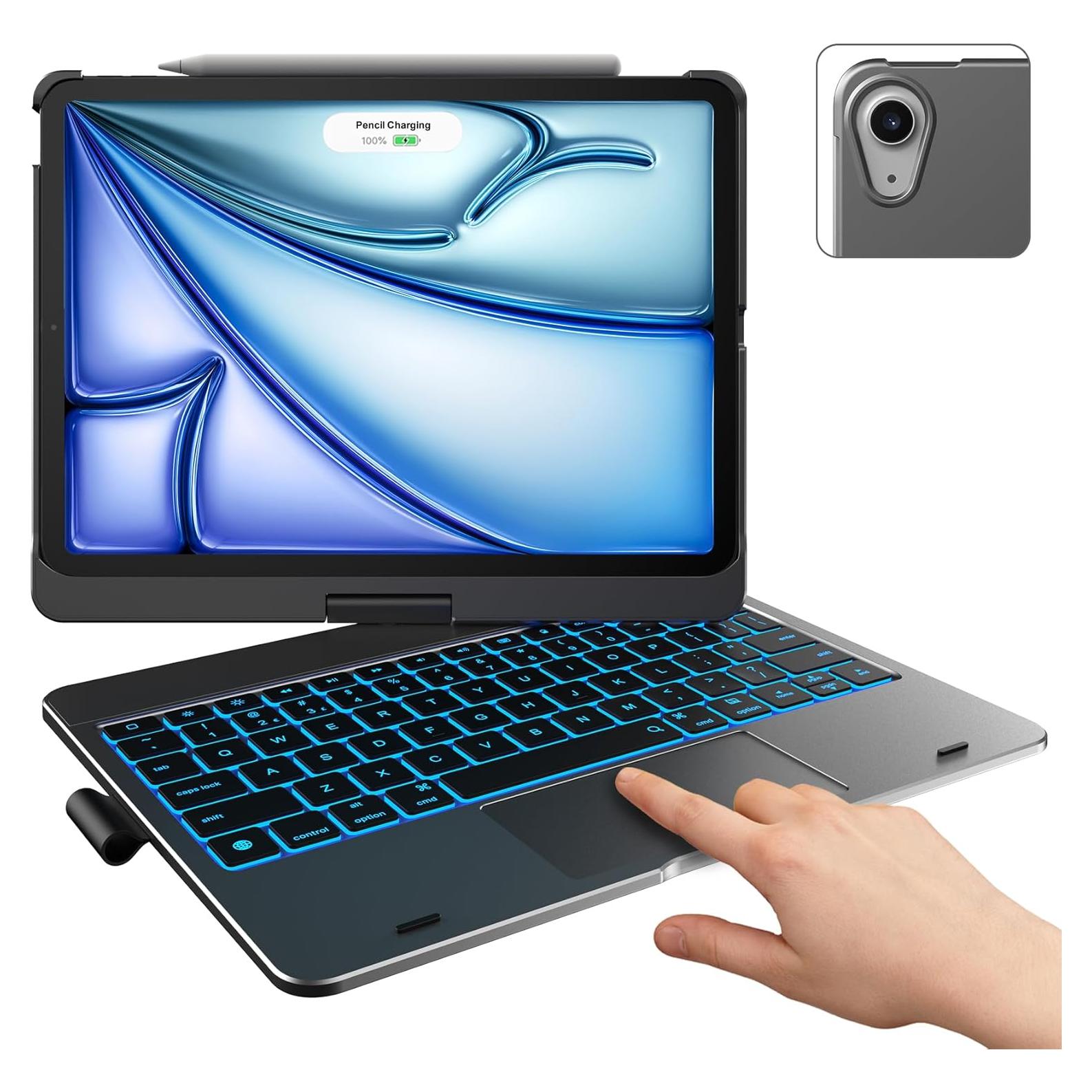 Funda Teclado Touch Typecase para iPad Air 11" Gris Espacial