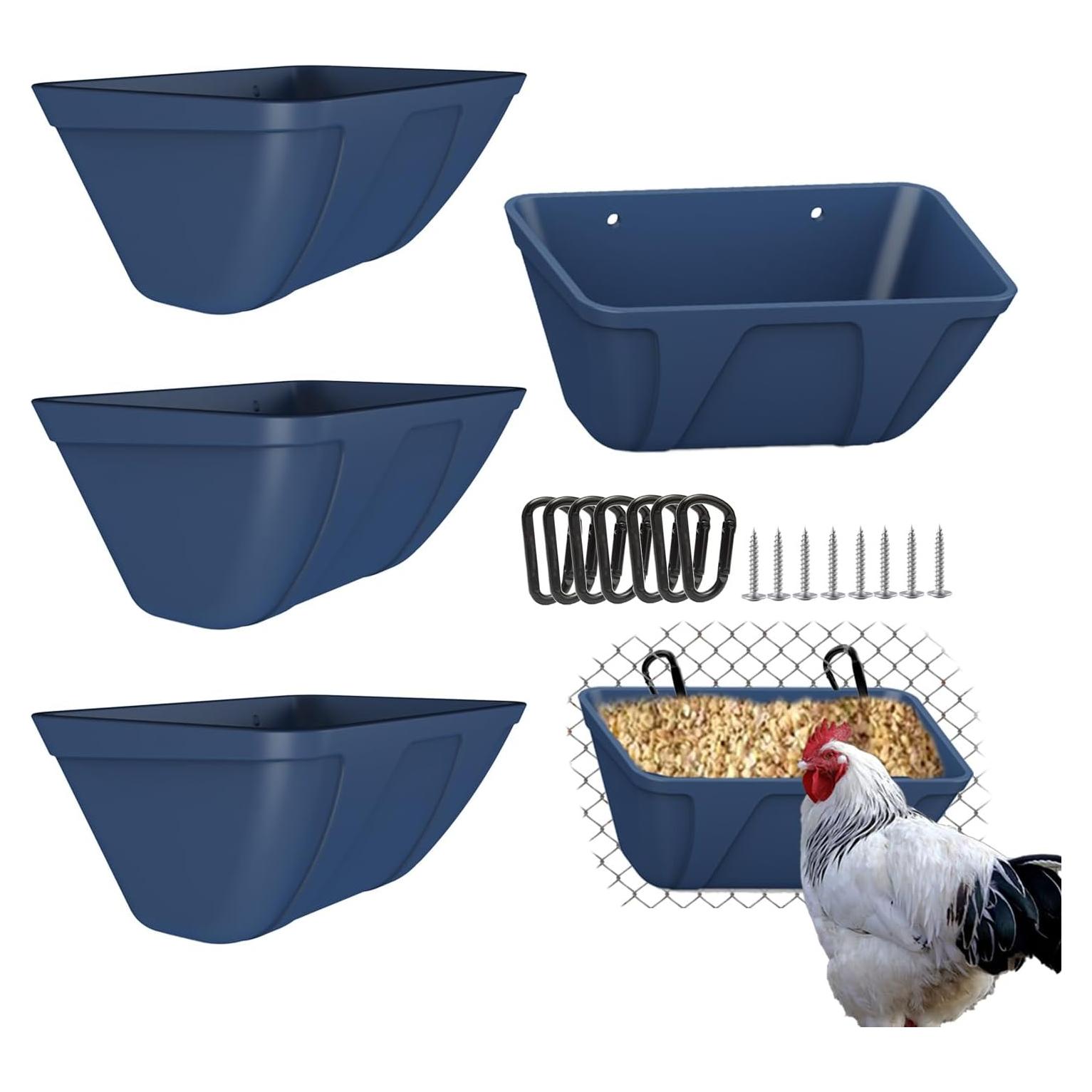 Comedero Colgante ATKSKYO Modelo FEED TROUGH 2 Azul 4L