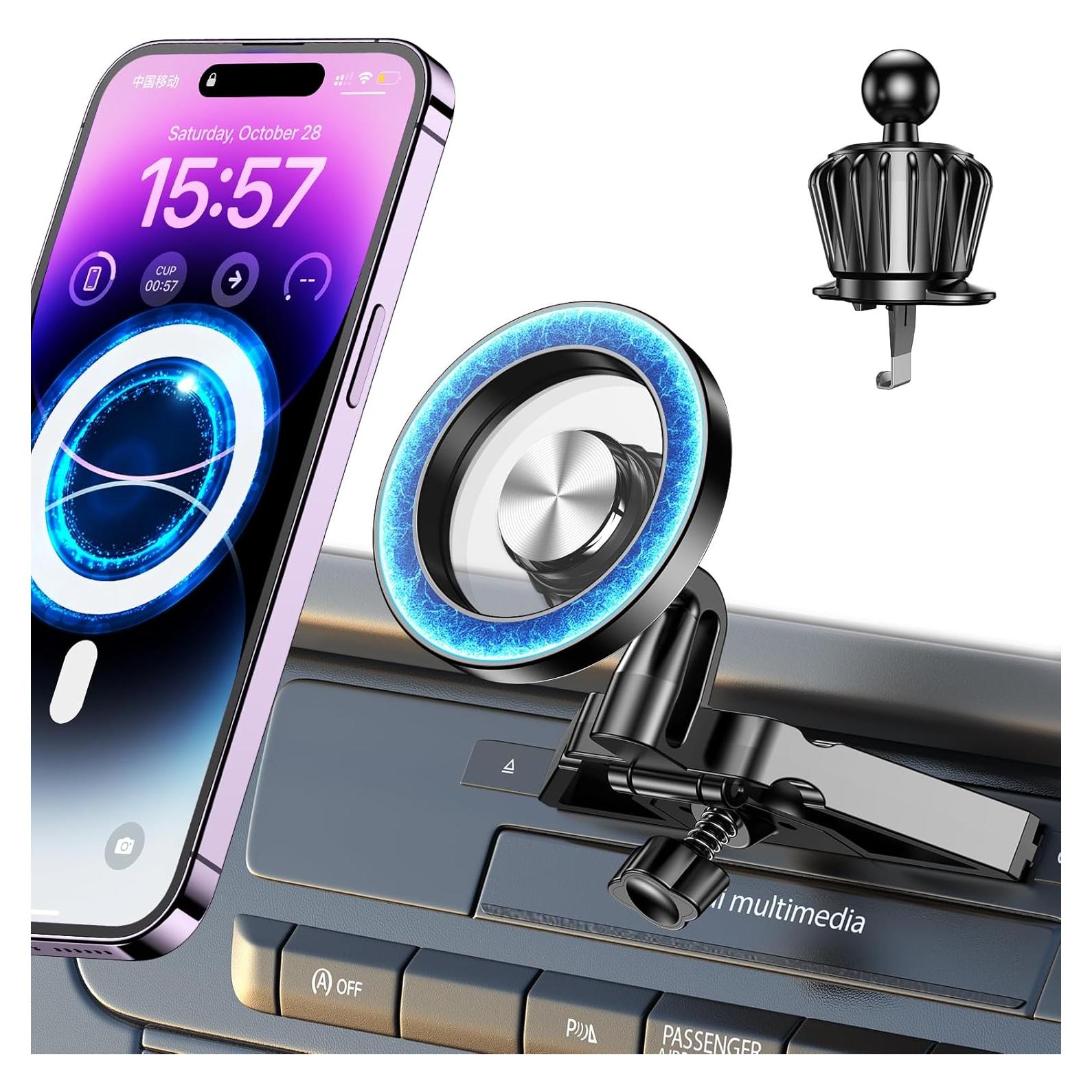 Soporte para Teléfono CD Kaistyle MagSafe 2-en-1 Negro