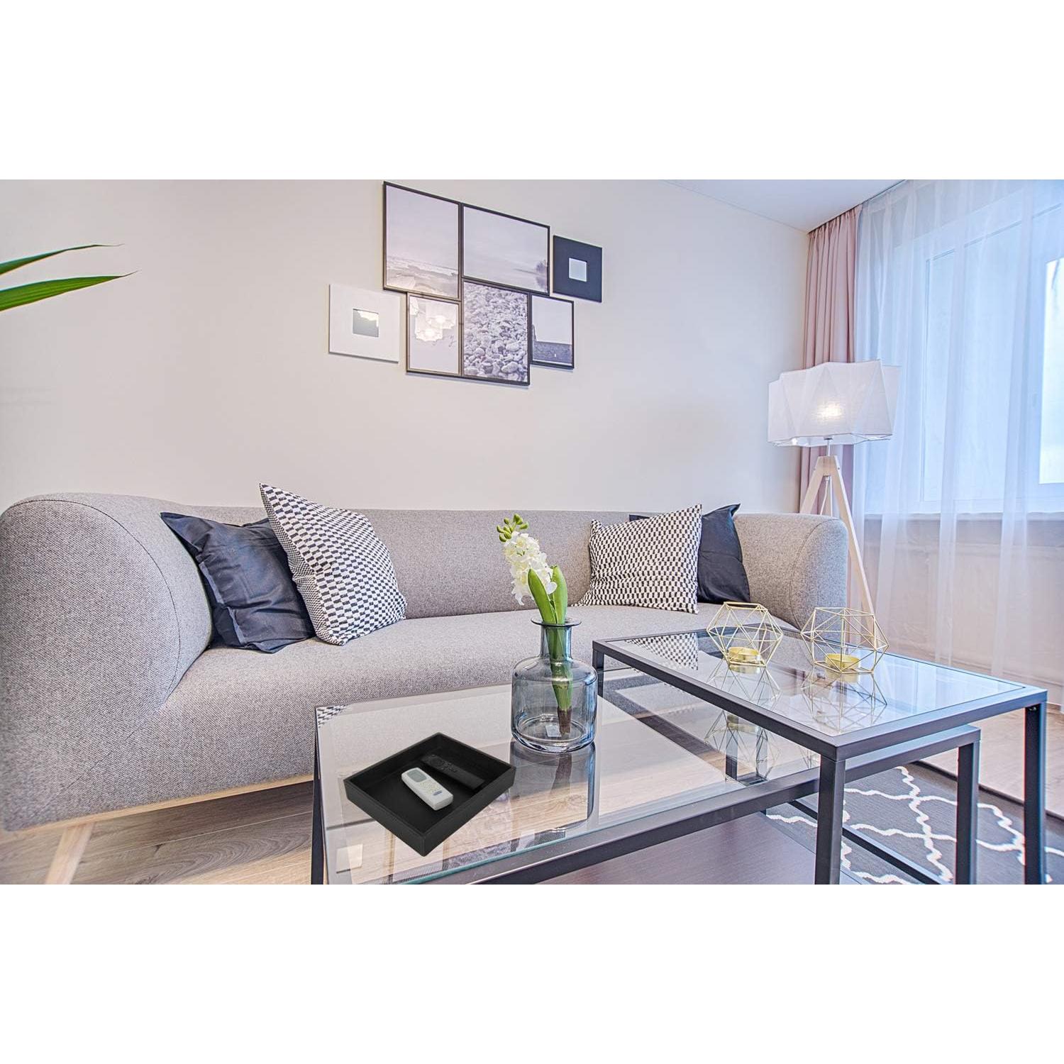 Bandeja de Joyería HofferRuffer Cuero PU Negro 25,9x21,3 cm