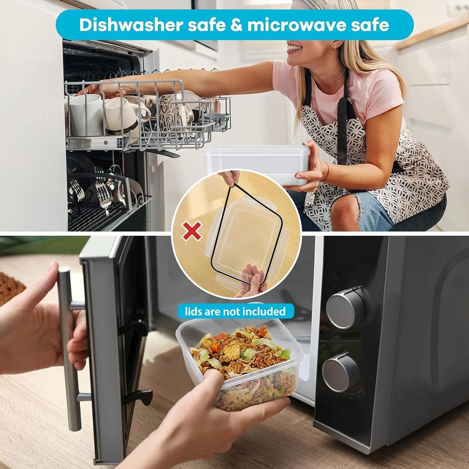 4 Contenedores de Almacenamiento Herméticos Wu 0.3-3.15L