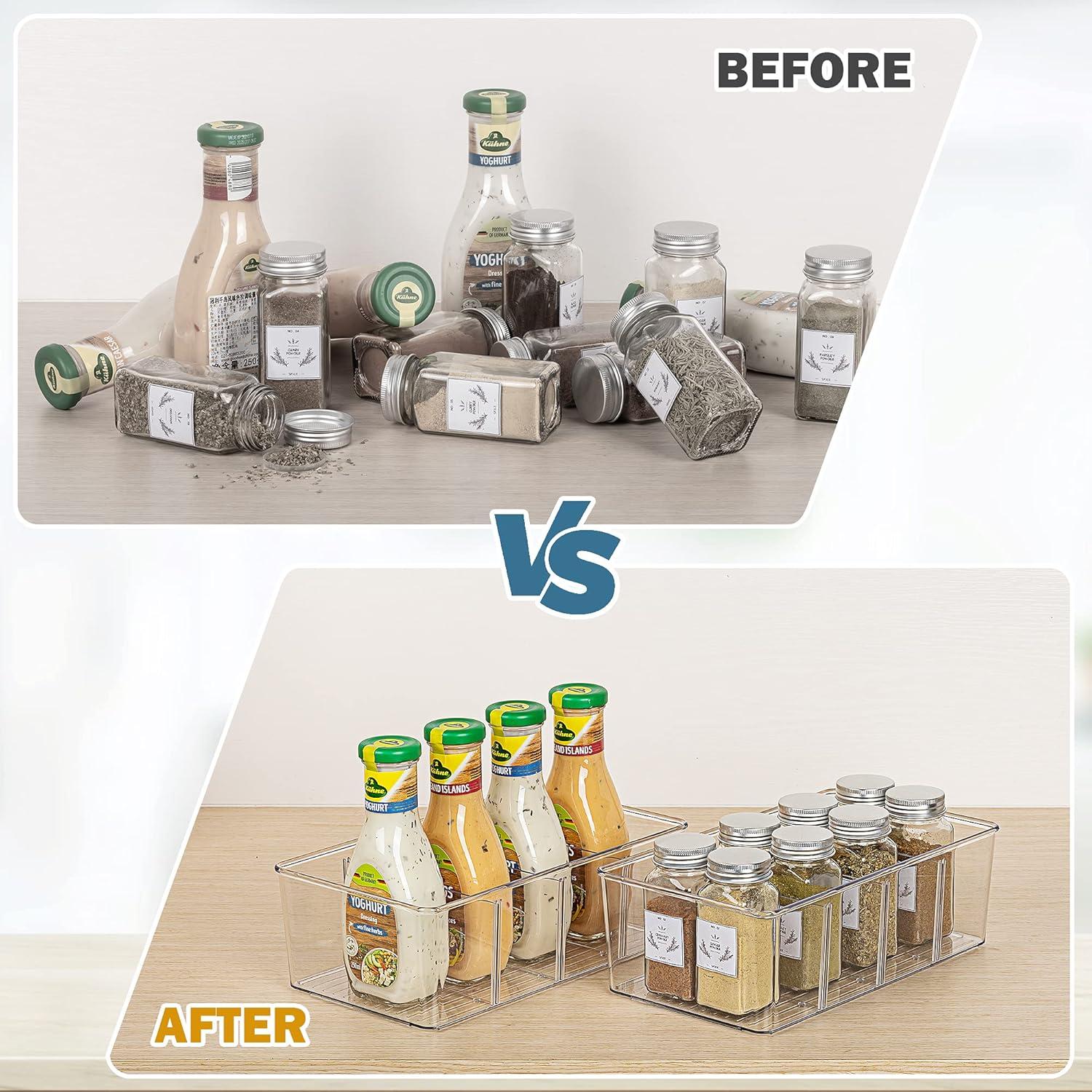 Organizadores de Alimentos Vtopmart 4 Piezas Transparentes