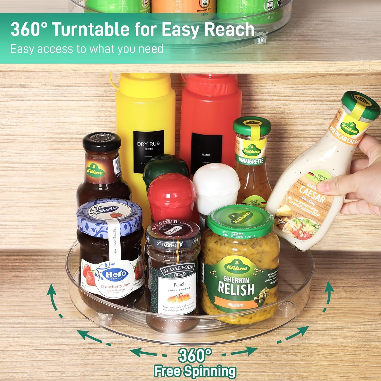 Organizador Giratorio Lazy Susan Optish 24 cm 2 Paquetes