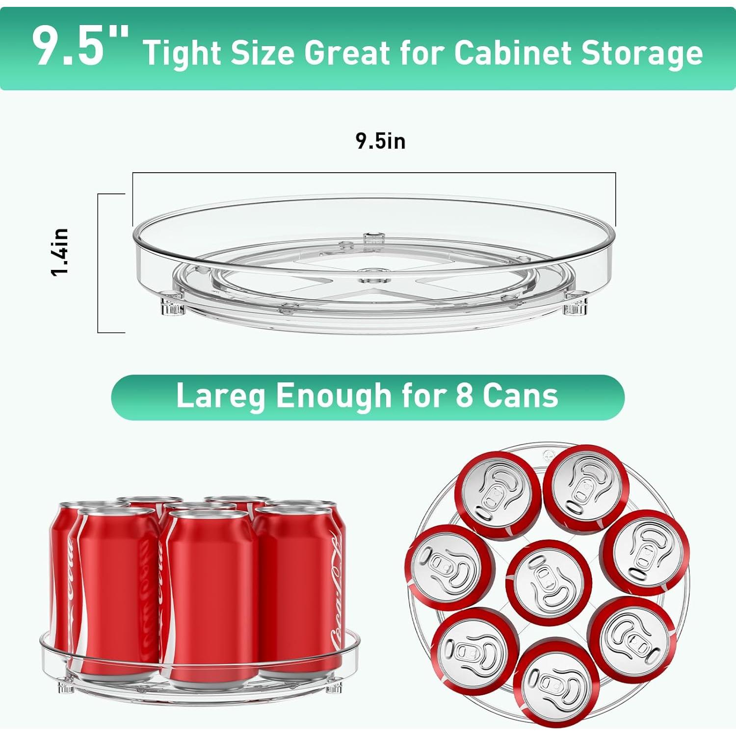 Organizador Giratorio Lazy Susan Optish 24 cm 2 Paquetes