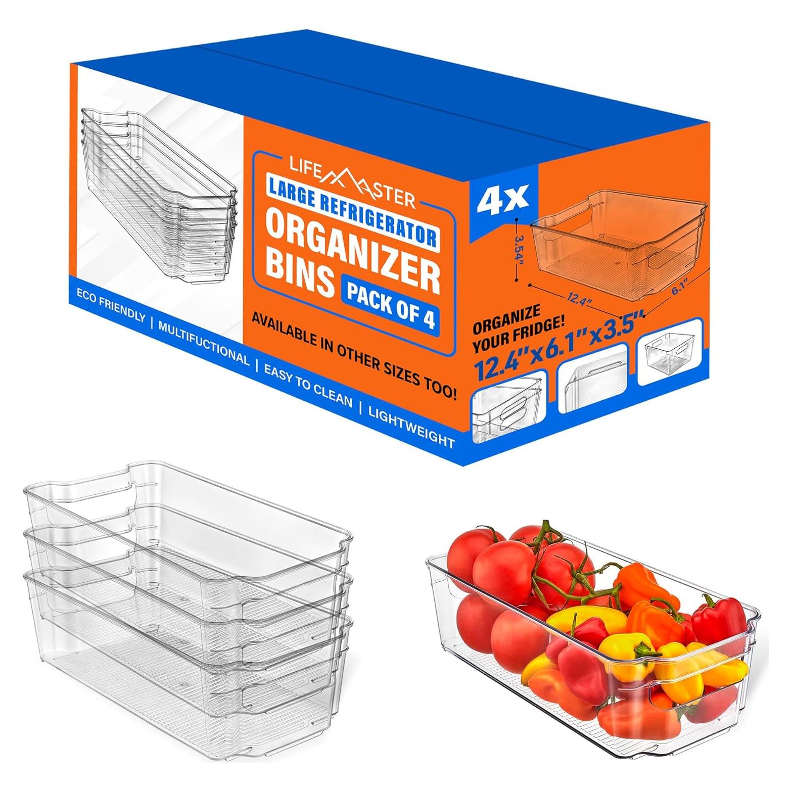 Juego de 4 Organizadores Apilables LifeMaster 1,43 kg