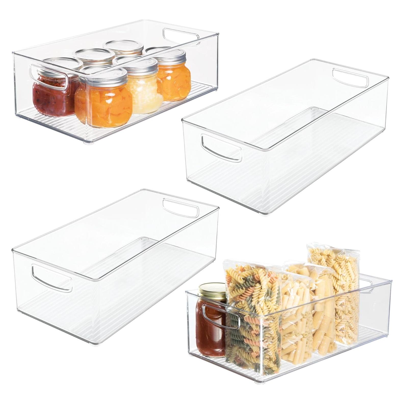 Set de 4 Bins de Almacenamiento Apilables iDesign 40x20 cm