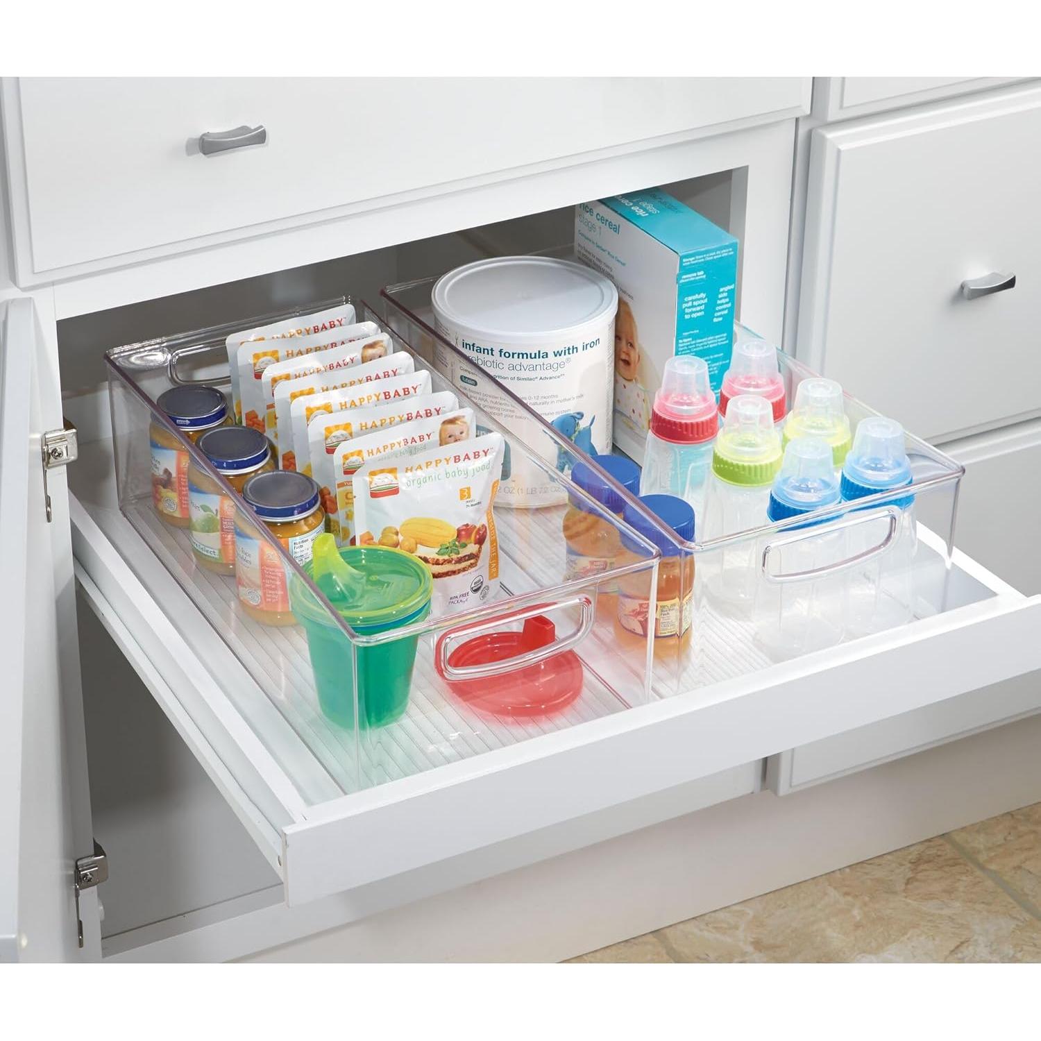 Set de 4 Bins de Almacenamiento Apilables iDesign 40x20 cm