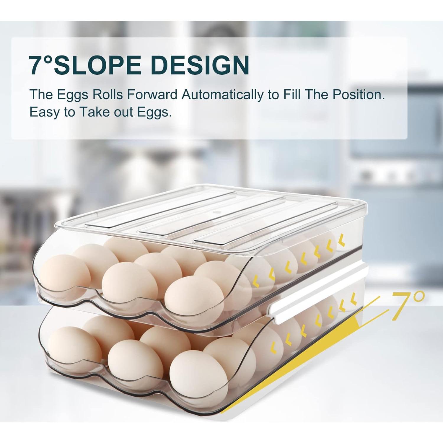 Soporte para Huevos MesRosa 3 Capas 54 Huevos Apilable