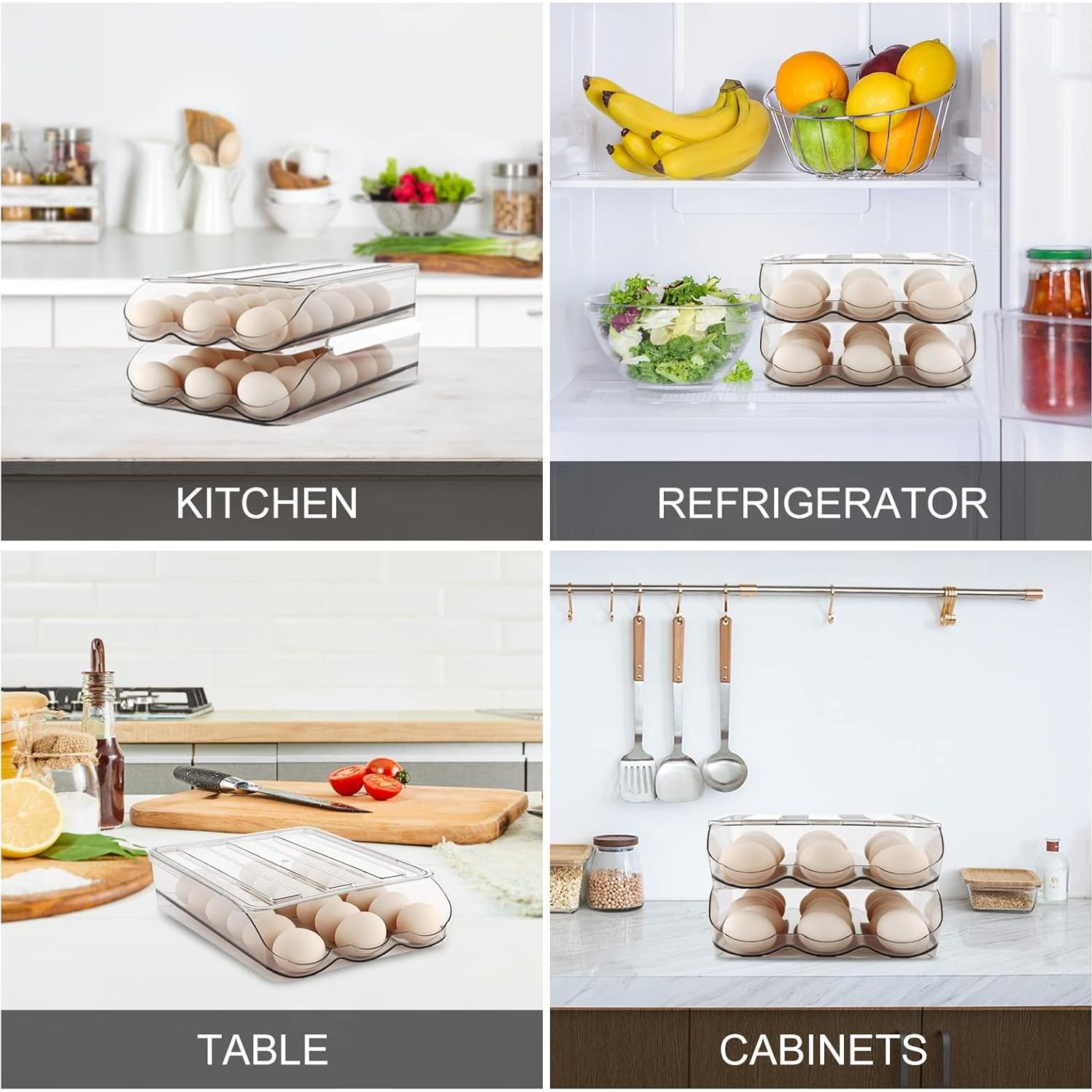 Soporte para Huevos MesRosa 3 Capas 54 Huevos Apilable