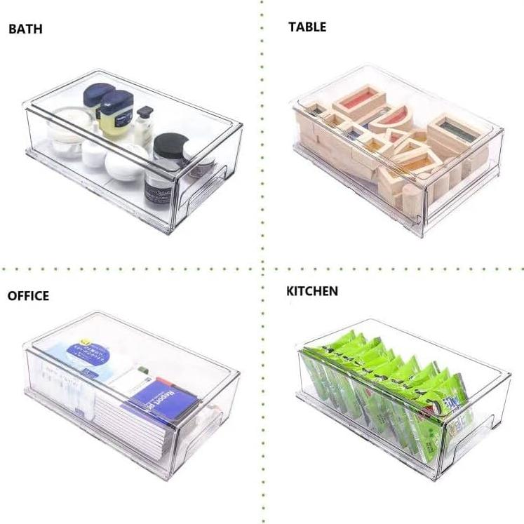 Cajones Organizadores Transparentes MANO 2Pack Grande