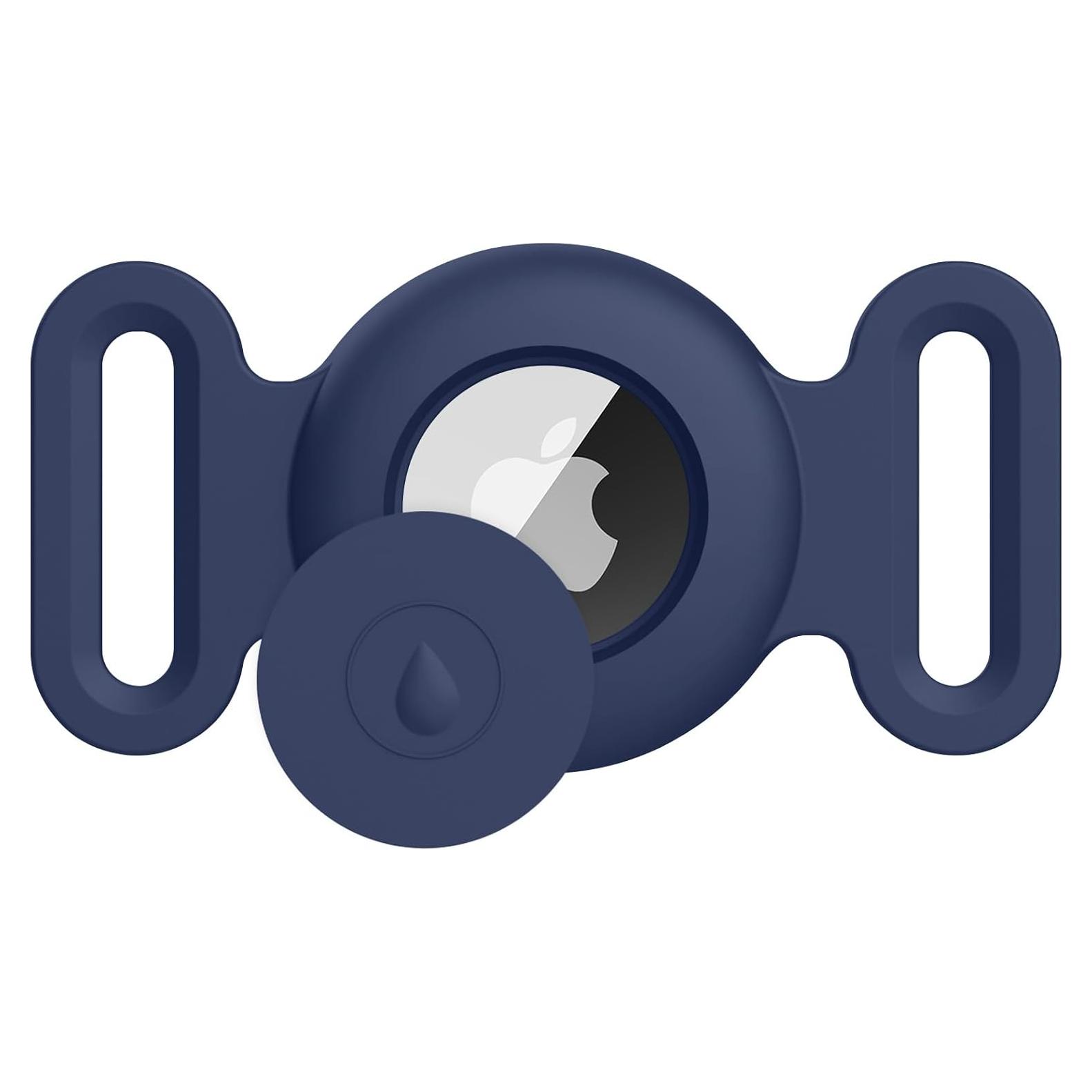 Soporte para Collar de Perro Airtag Meliya - 2 Piezas Grande Azul