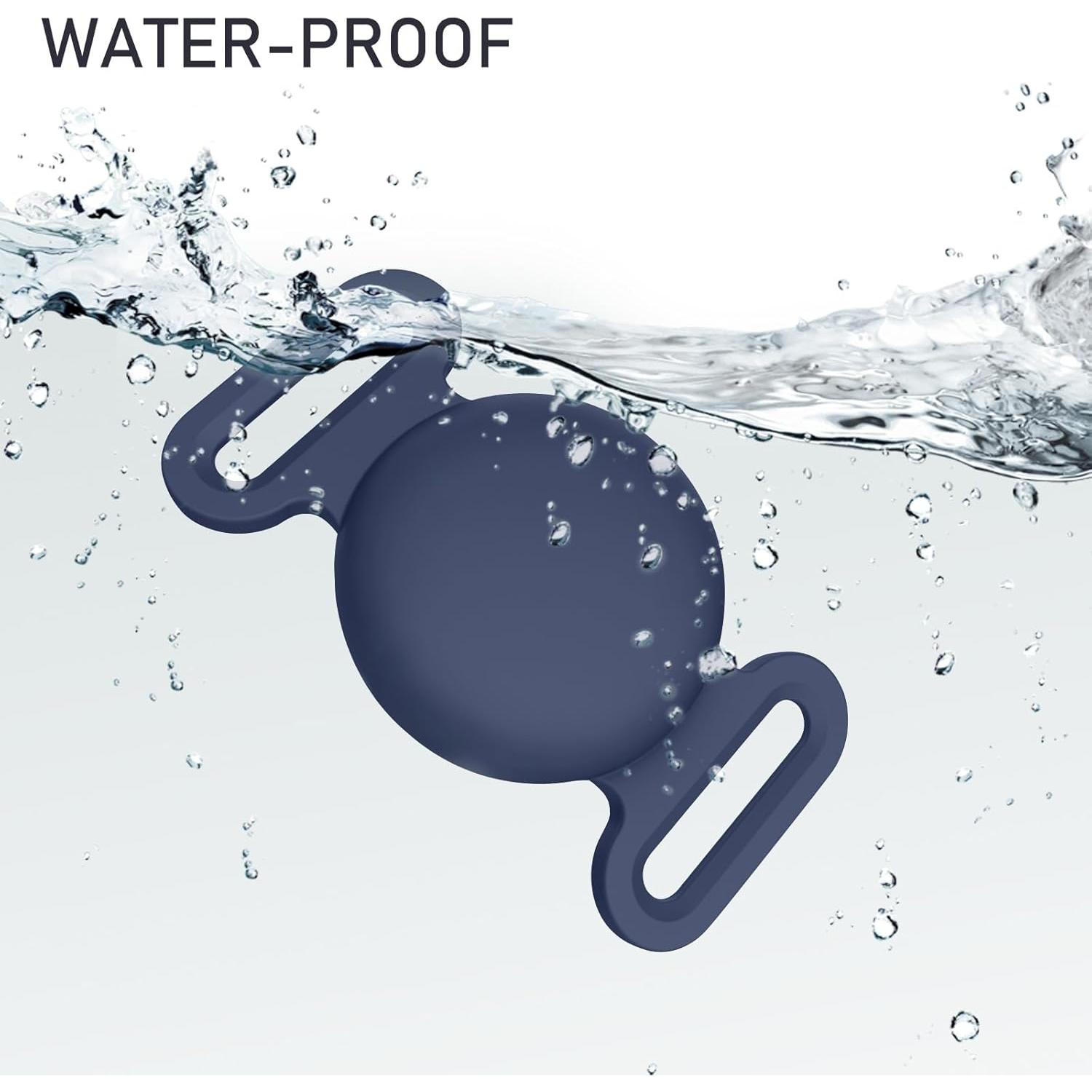 Soporte para Collar de Perro Airtag Meliya - 2 Piezas Grande Azul