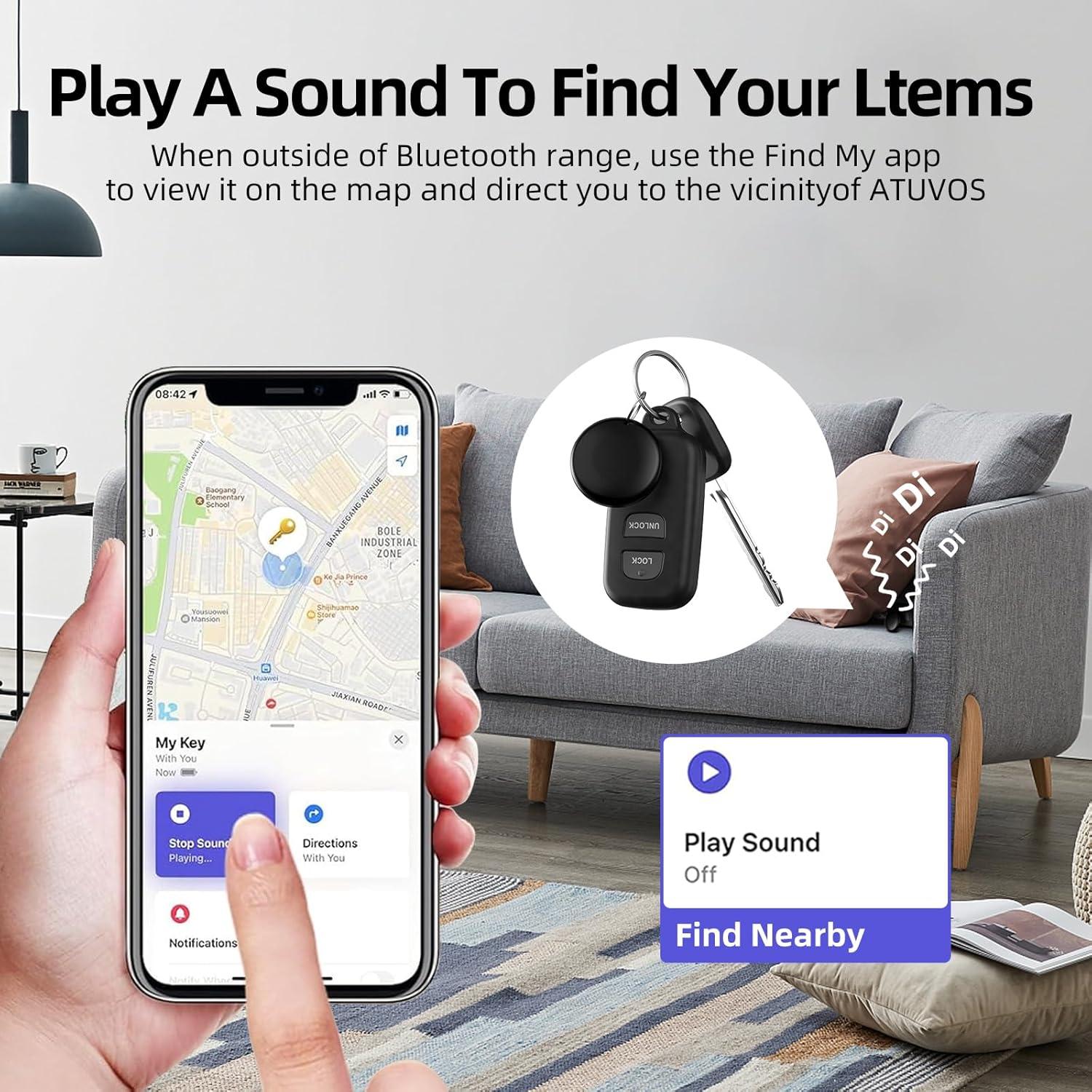 Air Tags Jocular 4 Pack Negro - Etiquetas Rastreadoras