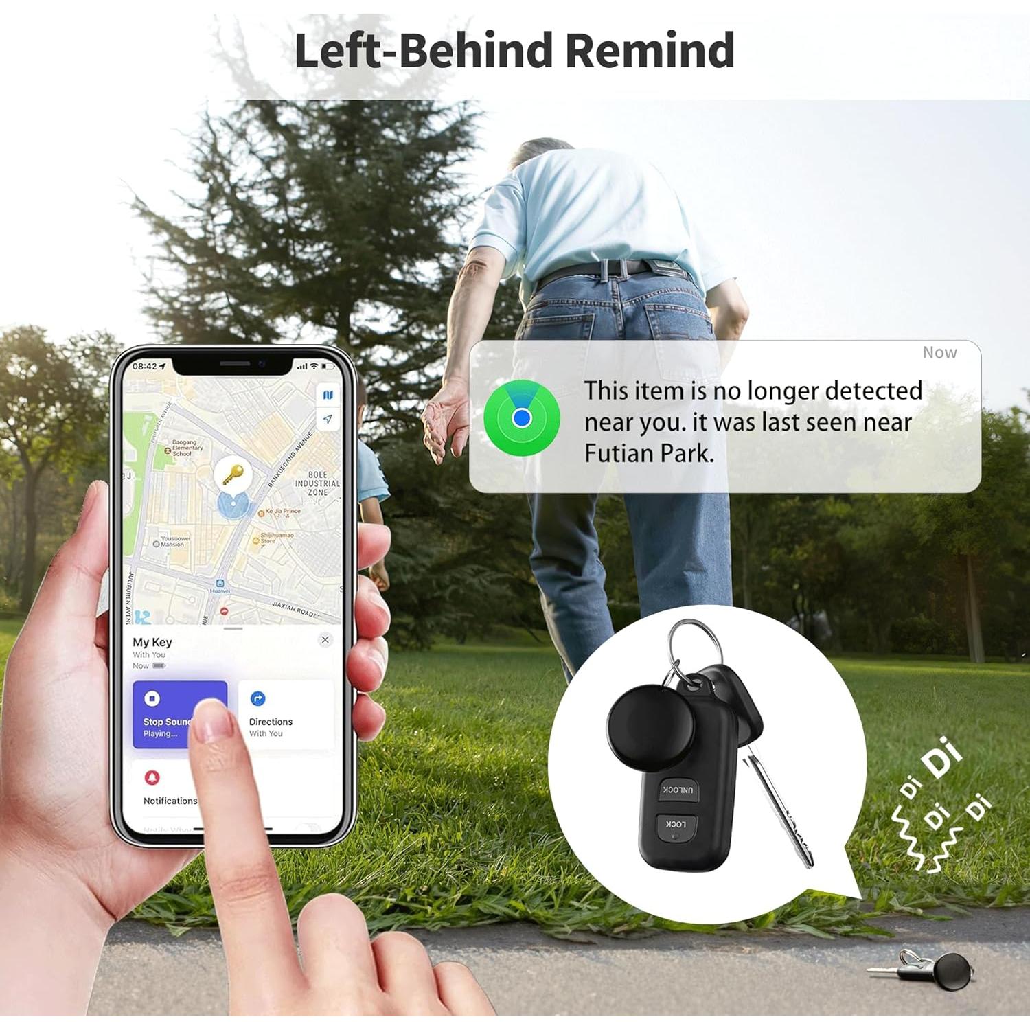 Air Tags Jocular 4 Pack Negro - Etiquetas Rastreadoras