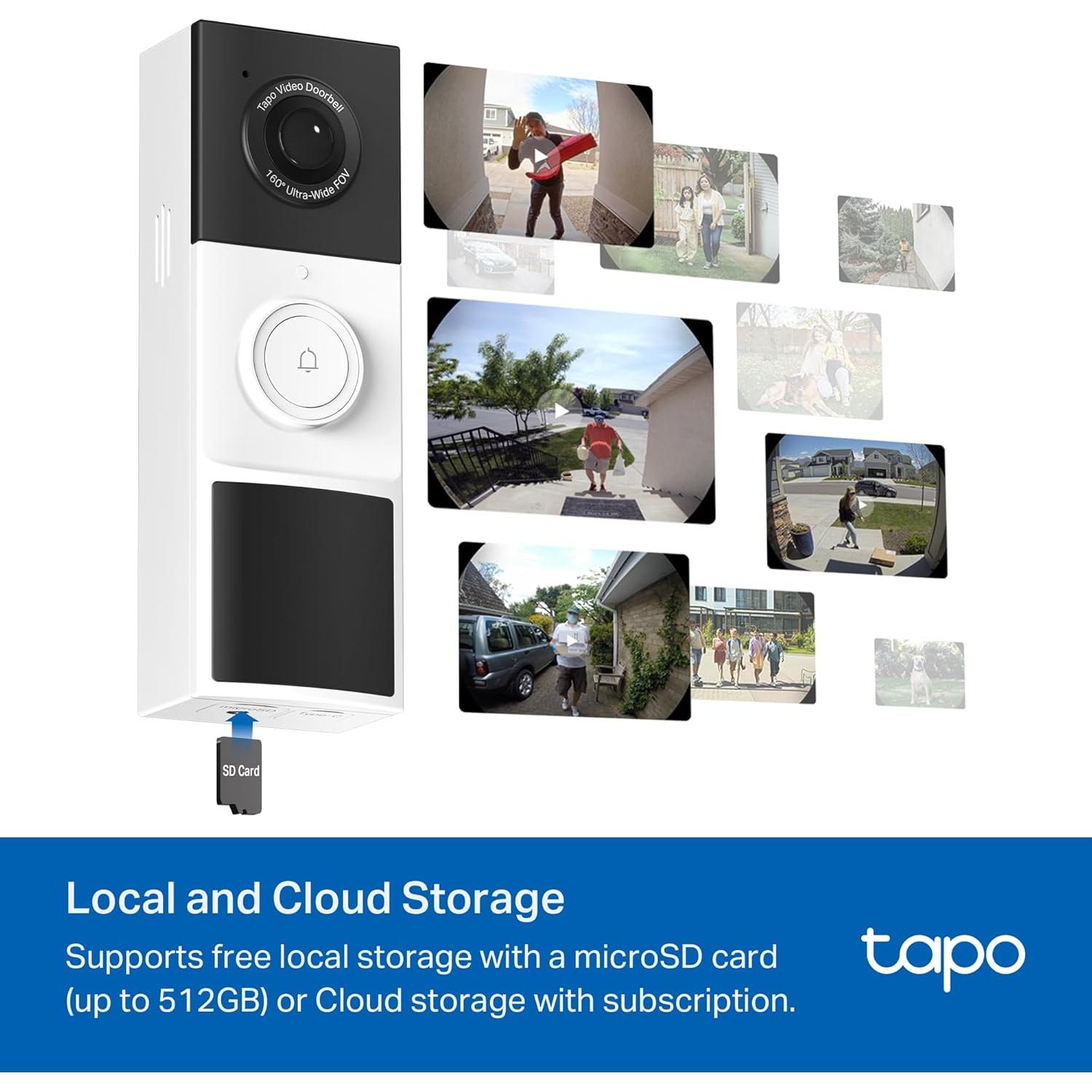 Timbre de Video Inteligente TP-Link Tapo D210 2K Inalámbrico