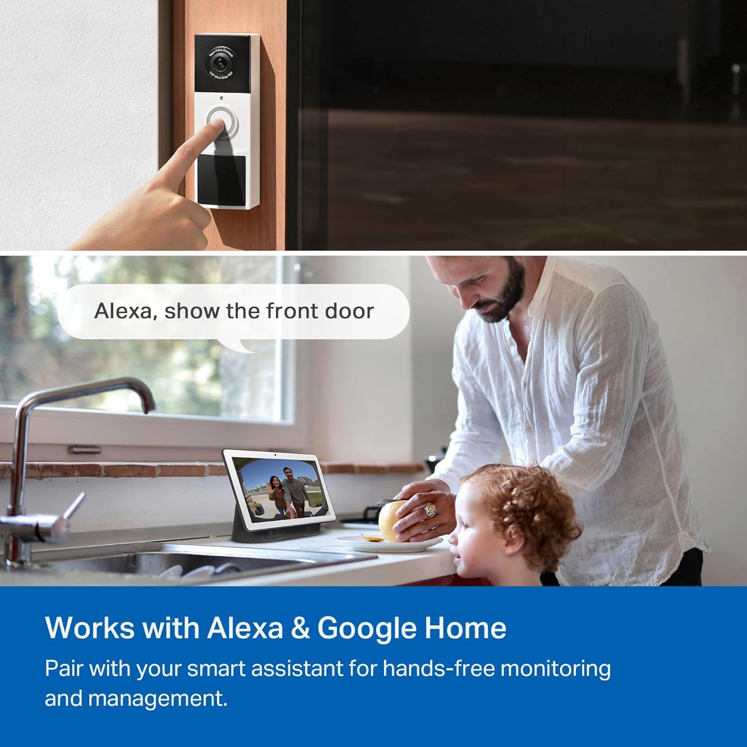 Timbre de Video Inteligente TP-Link Tapo D210 2K Inalámbrico