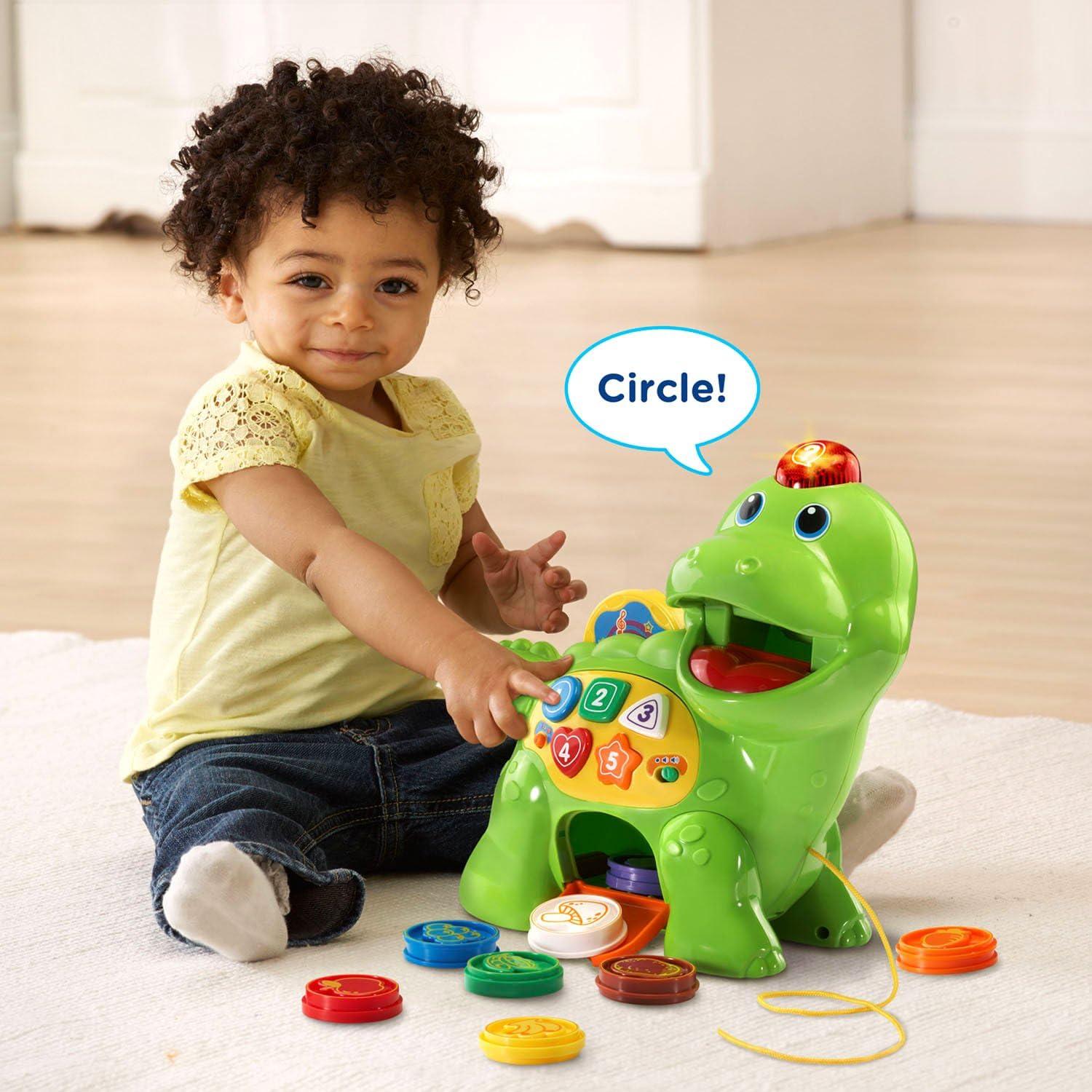 VTech Chomp & Count Dino Verde - Juguete Educativo 1-3 Años
