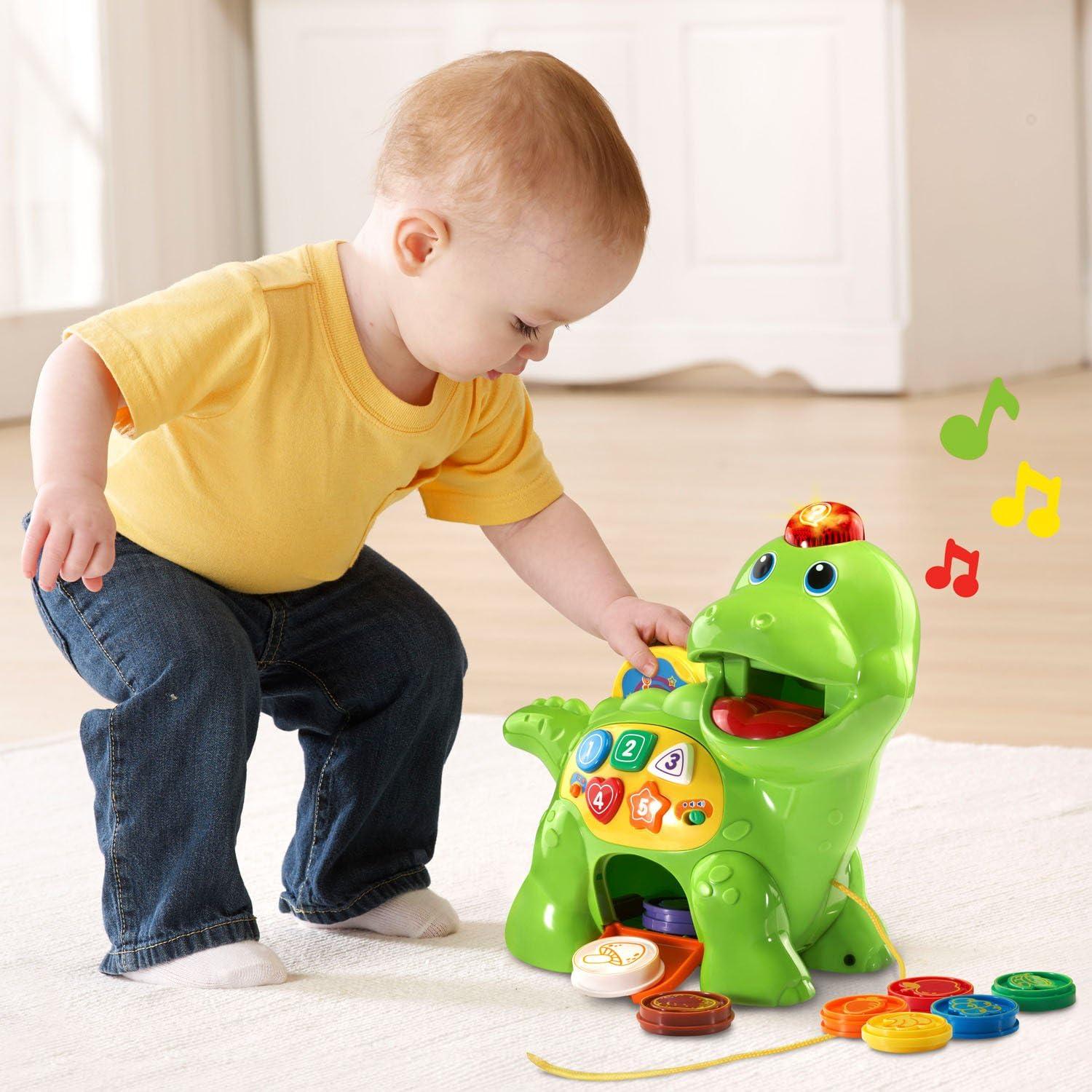 VTech Chomp & Count Dino Verde - Juguete Educativo 1-3 Años