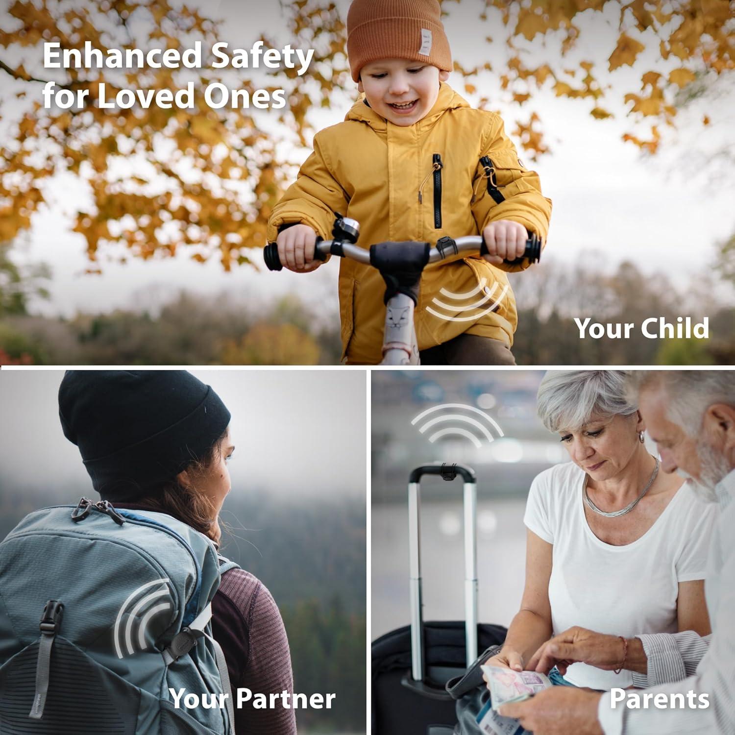 Correa para Bicicleta AirTag BONE, Silicona Resistente al Agua