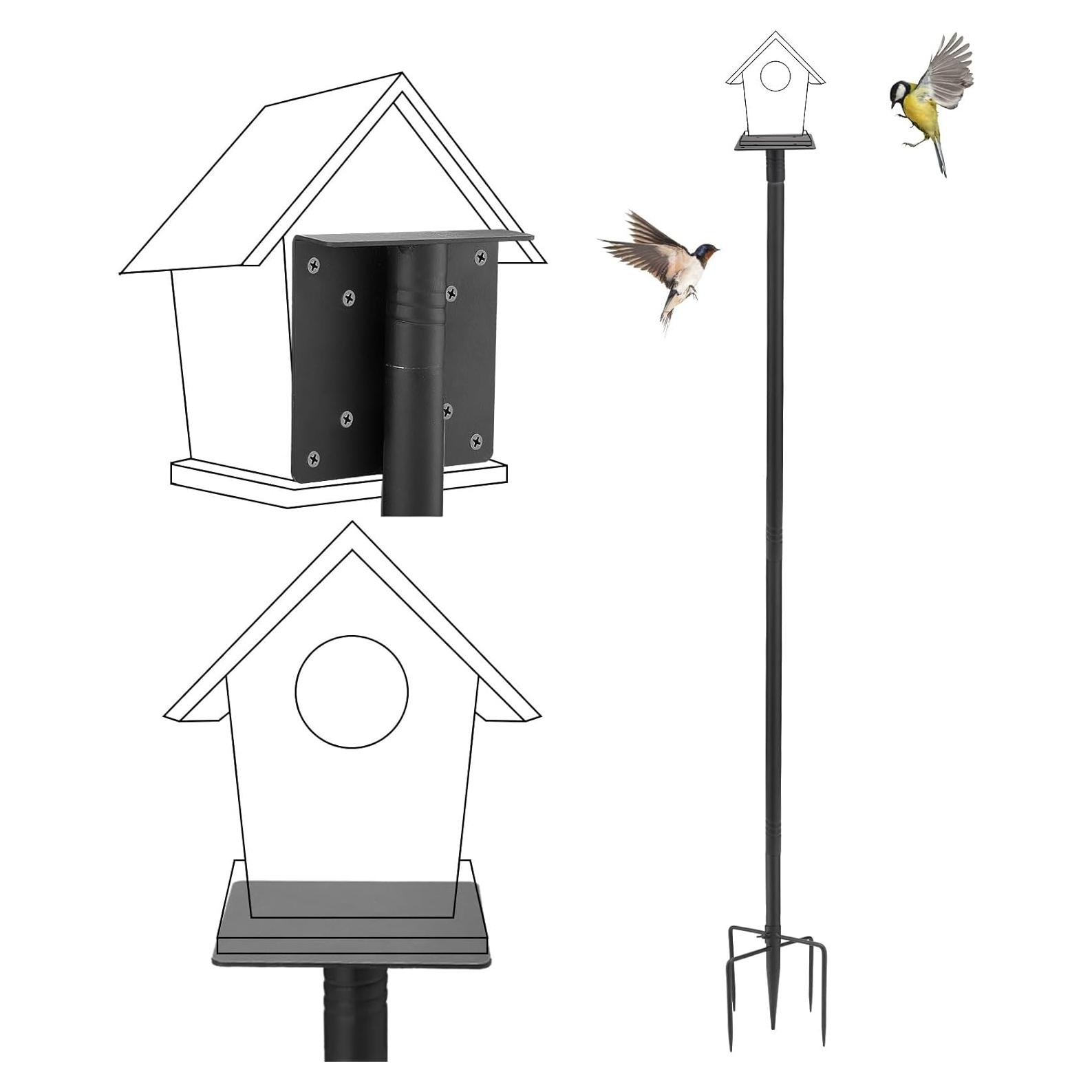 Poste para Comederos de Aves PAMASE 172,72 cm Ajustable
