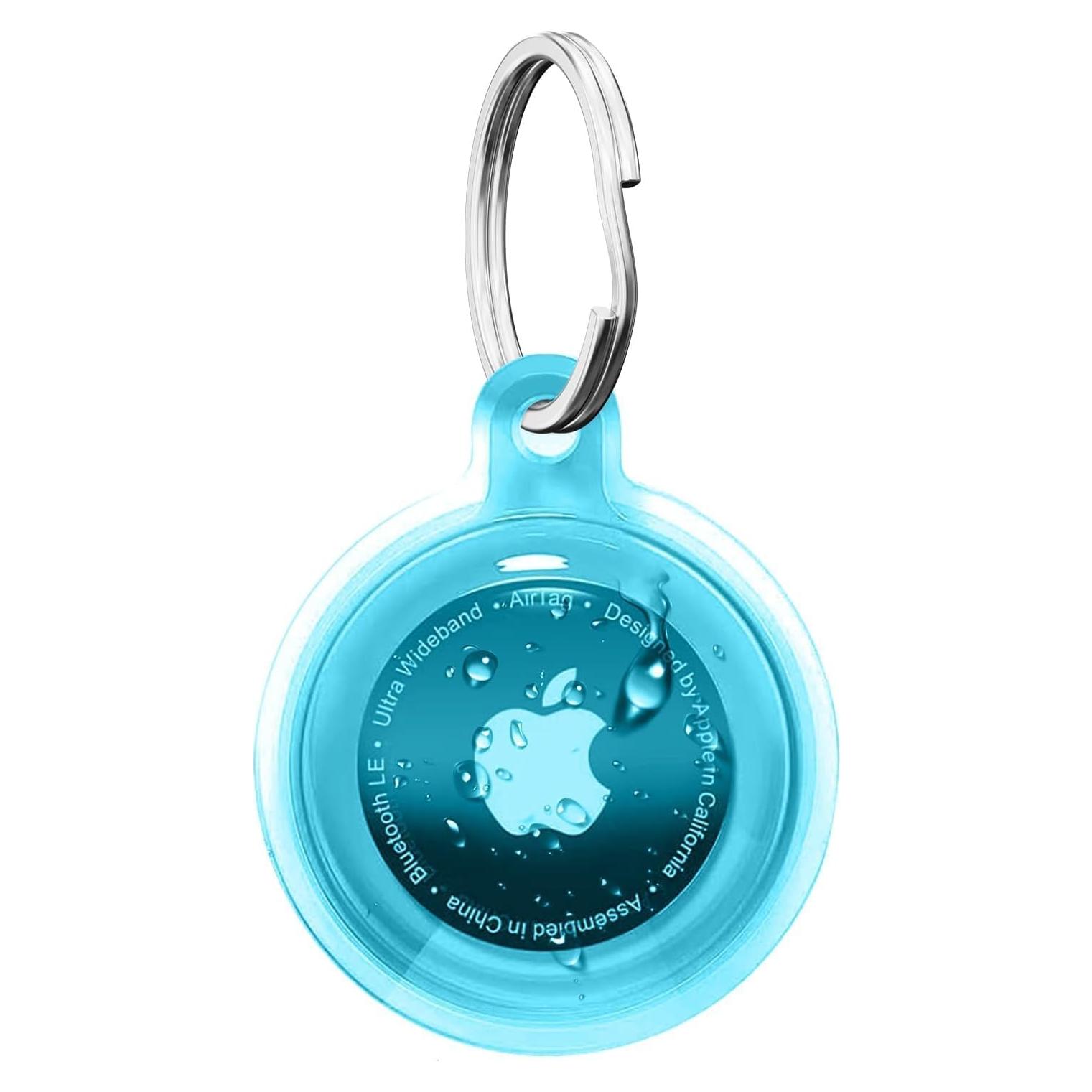 Soporte impermeable para AirTag YOKRWO azul claro