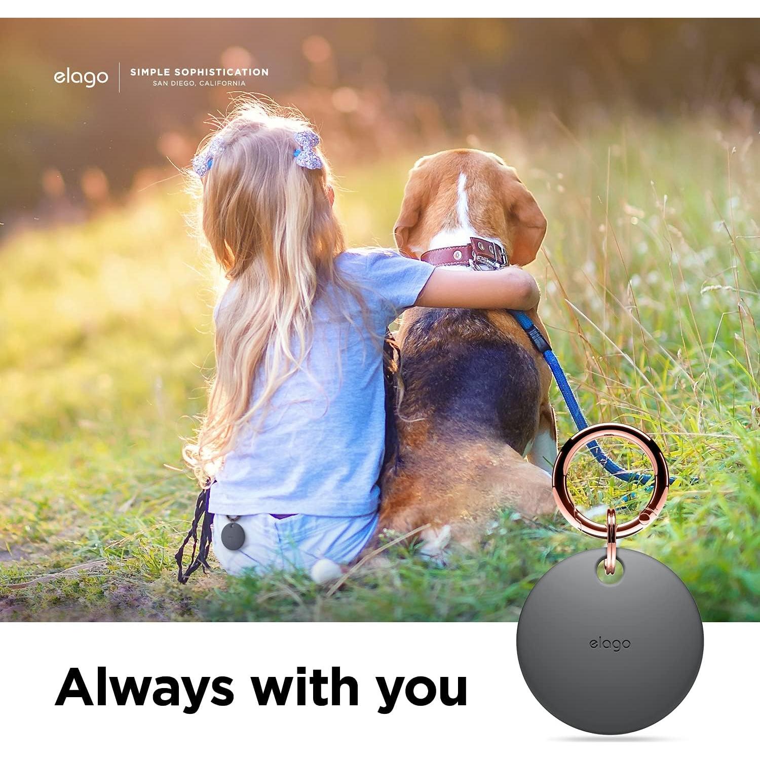 Funda Básica elago para AirTag - Silicona Gris Oscuro