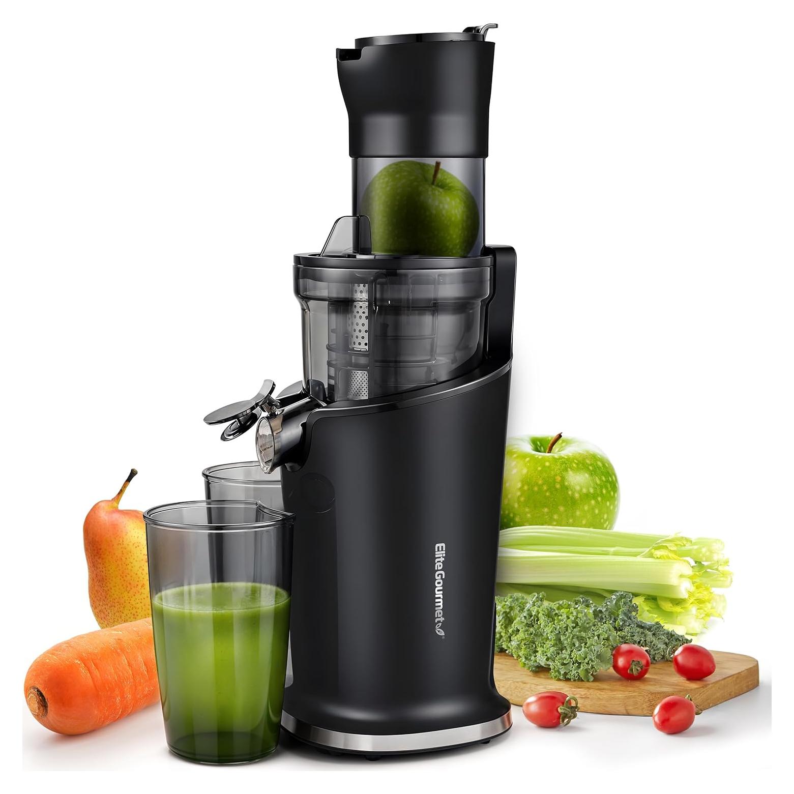 Extractor de Jugo Elite Gourmet EJX017 0.8L Negro