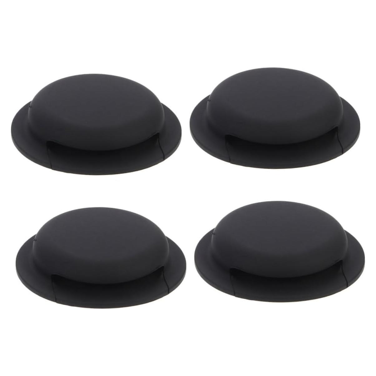 Angoily Silicone Tag Sleeve for Item Tracker 4pcs Soft Tag Case Protector Pet Tag Holder Locator Tag Case for Dog and Cat Finder Black
