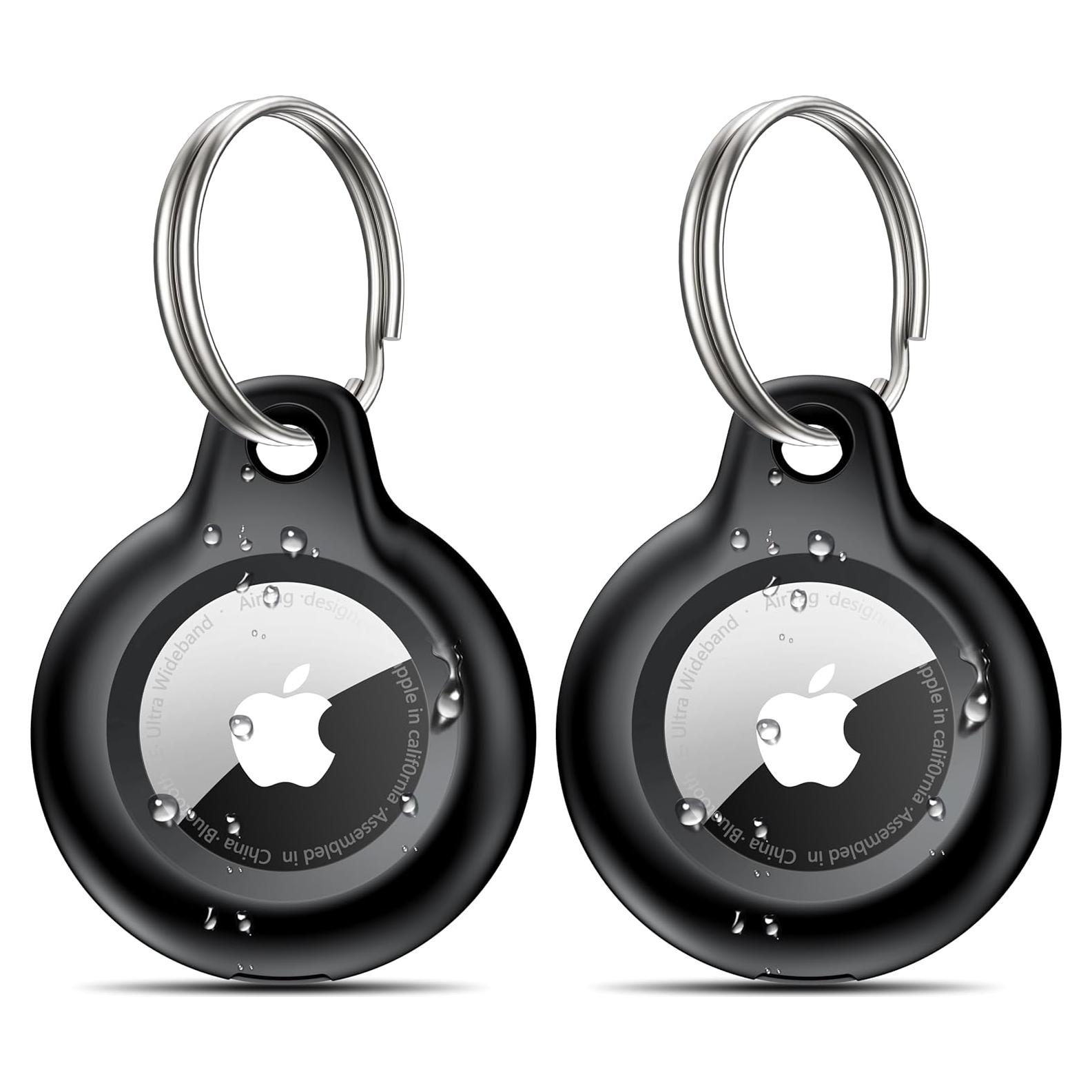 Paquete de 2 llaveros impermeables MOZOTER para Airtag