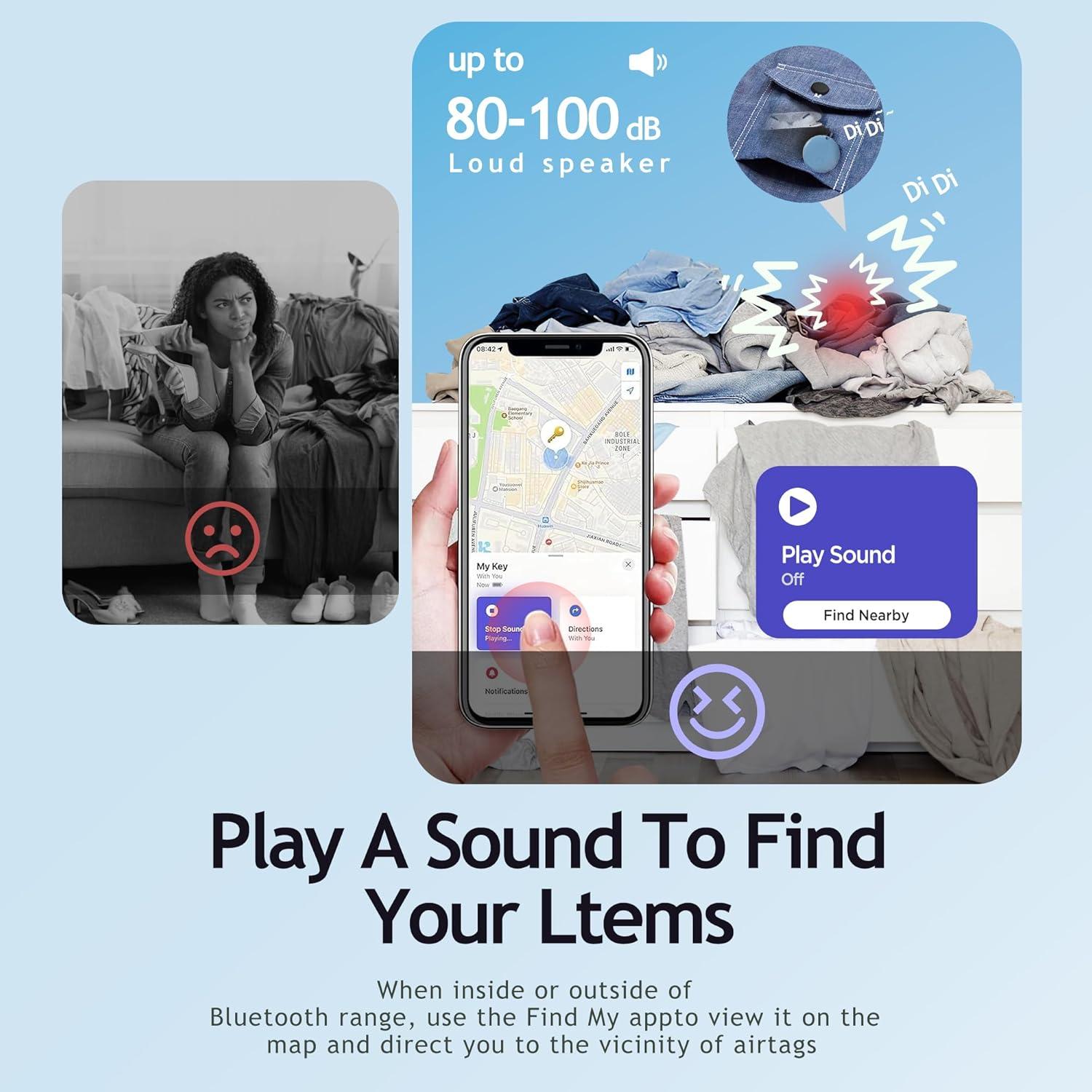 Air Tags Jocular 4 Pack Etiquetas Inteligentes Rastreadores