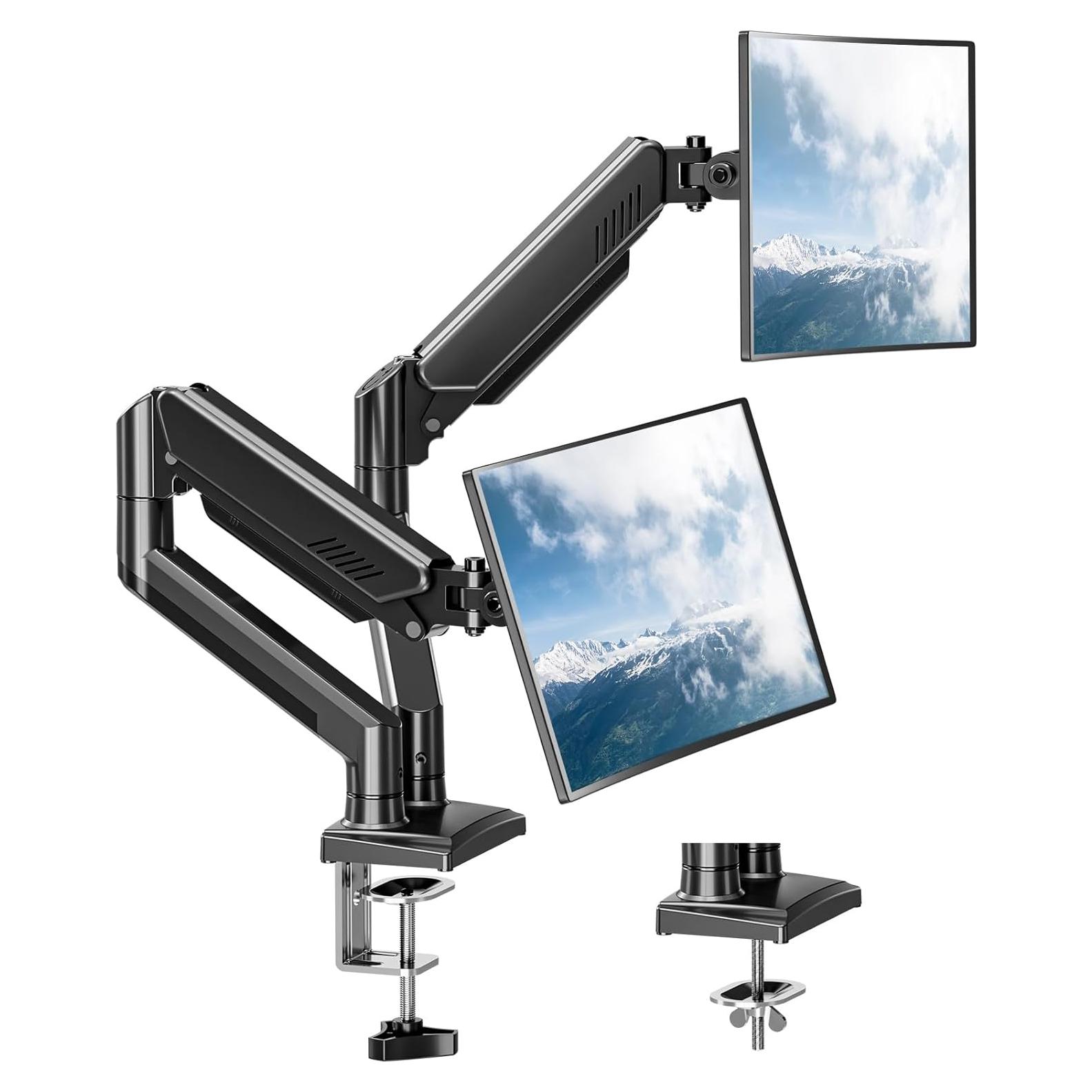 Soporte Doble para Monitor ErgoFocus 13-32" Negro