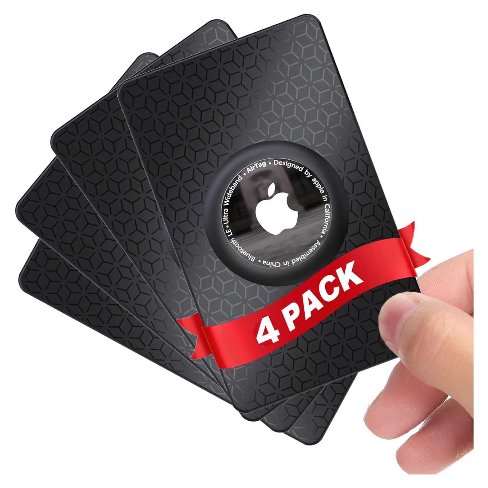 Soporte de billetera Airtag PerfiPro 4 Pack Ultra Delgado