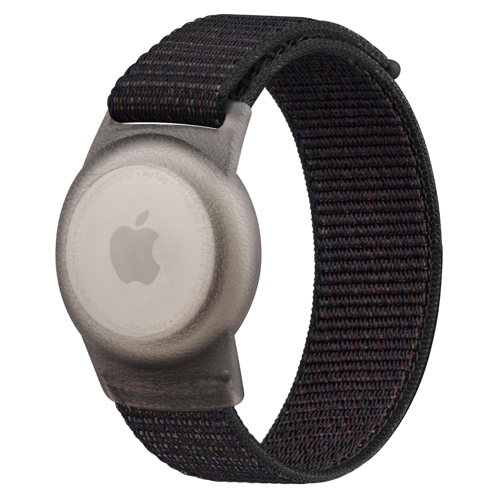 Pulsera Ajustable Vancle para AirTag - Nylon Negro